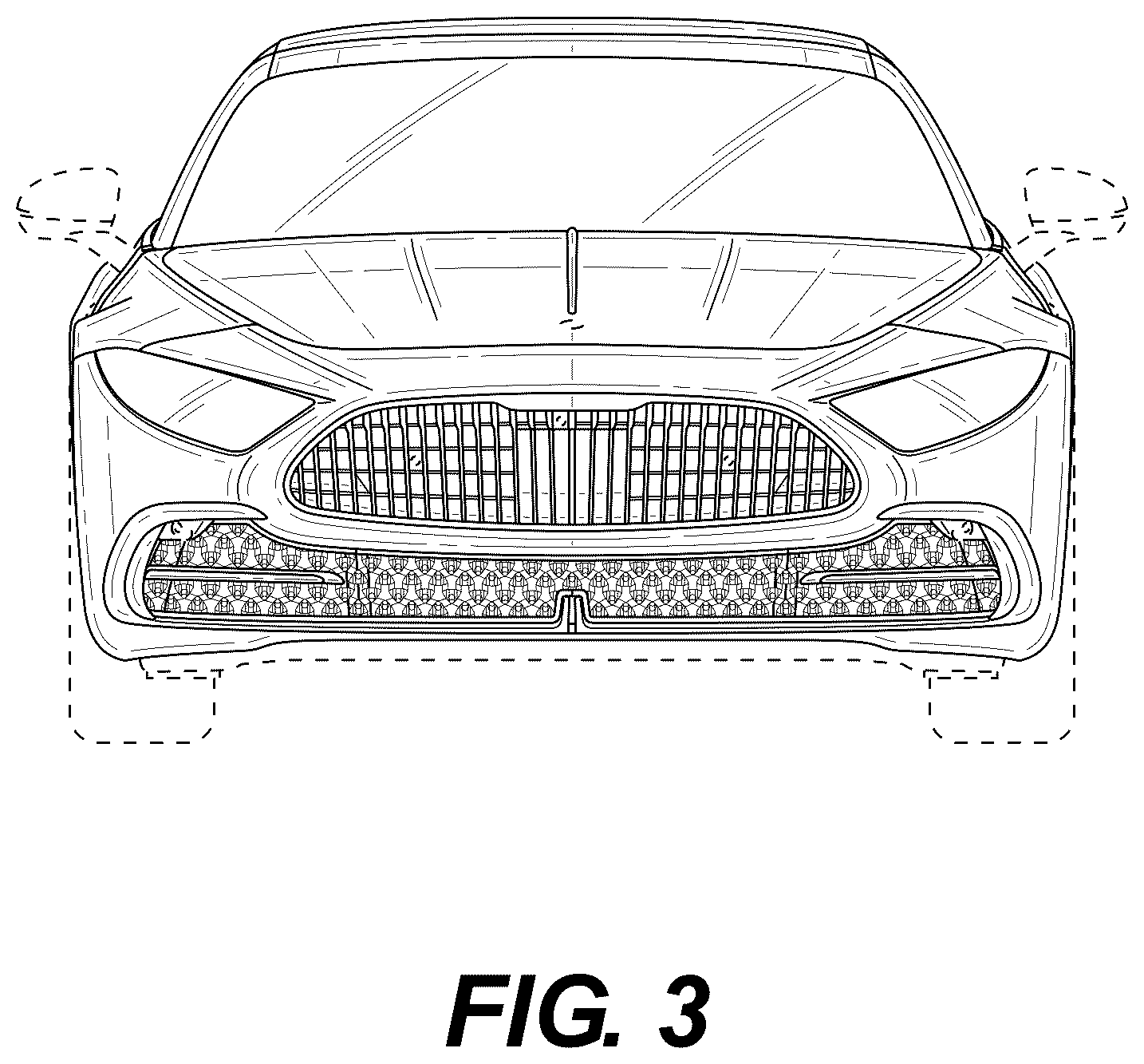 Patent USD1123716 Figure 3 – Motor vehicle, toy replica, and/or other replica