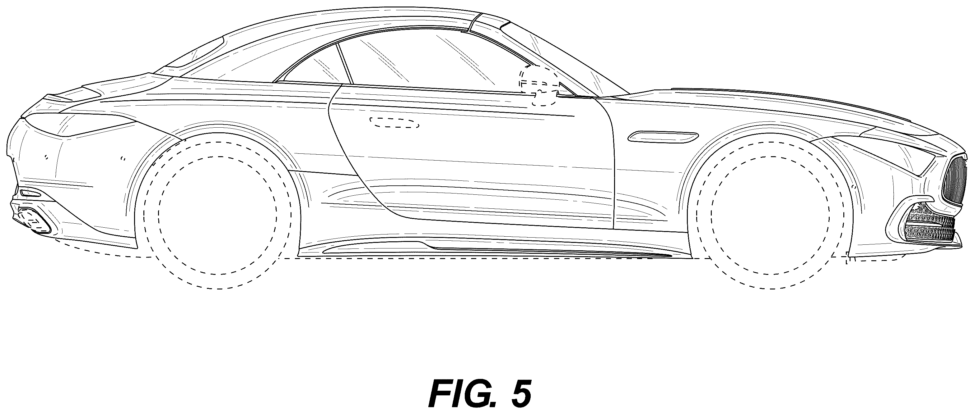 Patent USD1123716 Figure 5 – Motor vehicle, toy replica, and/or other replica