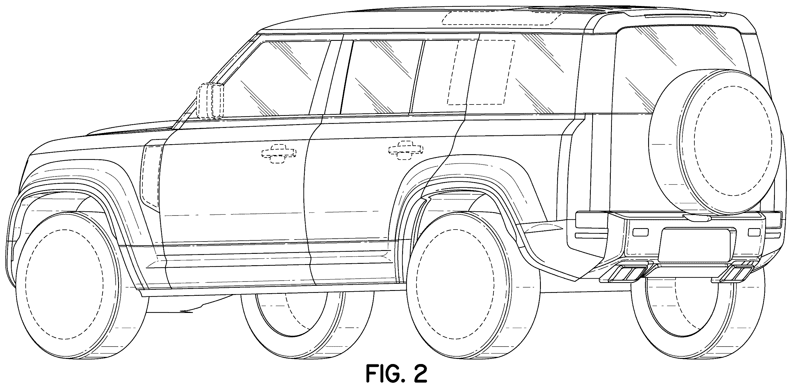 Patent USD1123718 Figure 2 – Vehicle