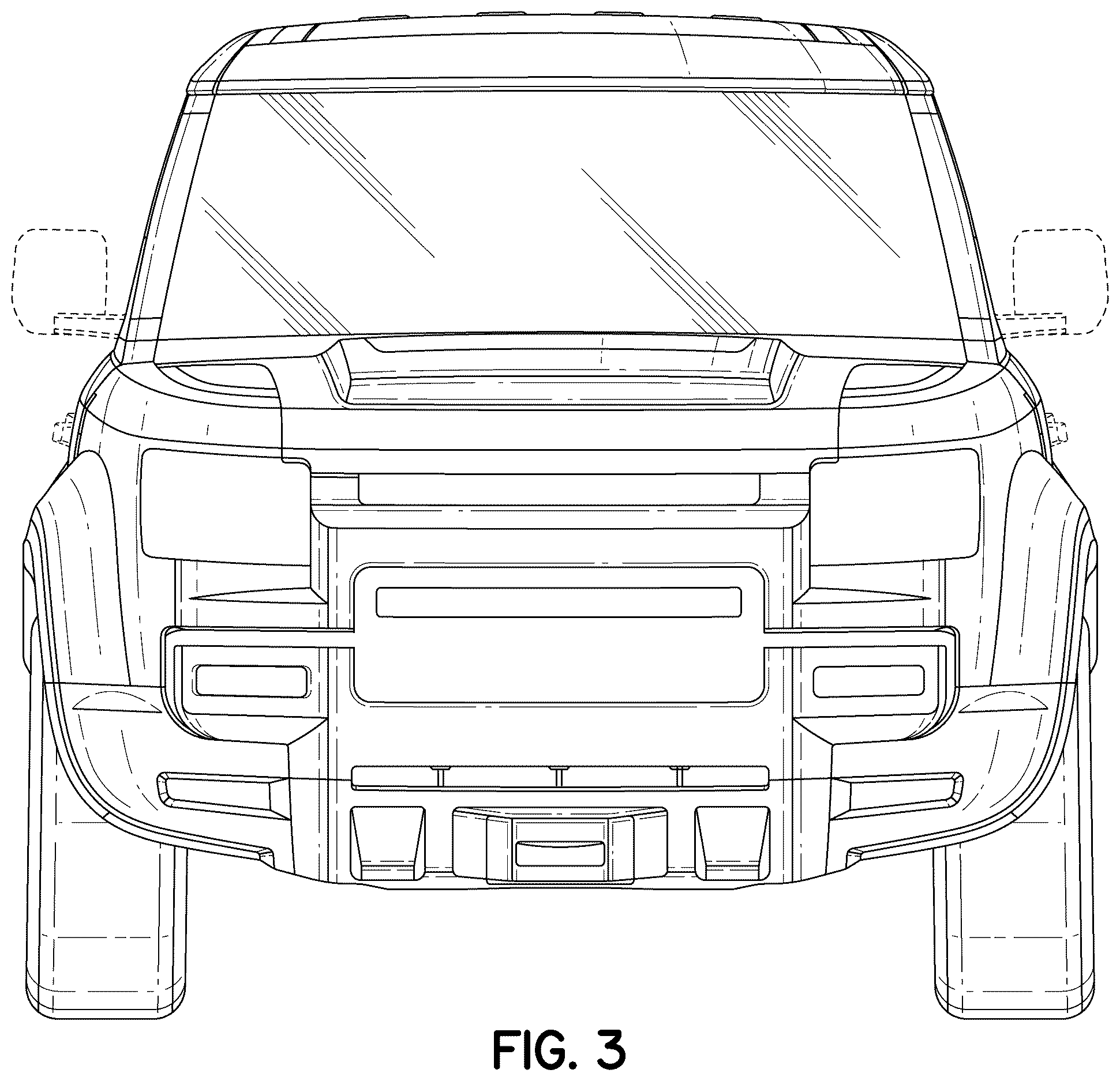 Patent USD1123718 Figure 3 – Vehicle