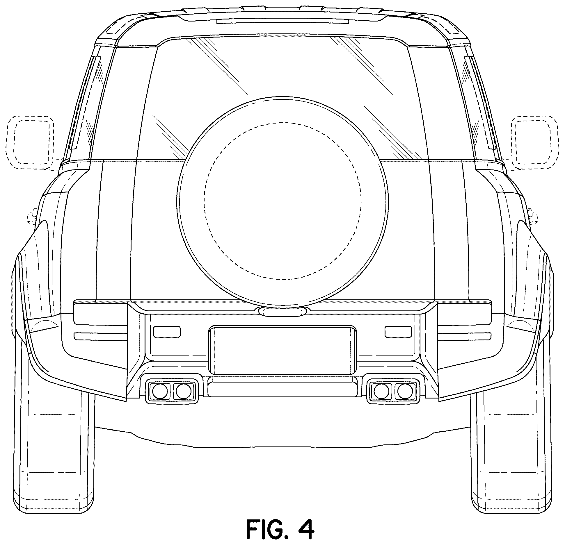 Patent USD1123718 Figure 4 – Vehicle