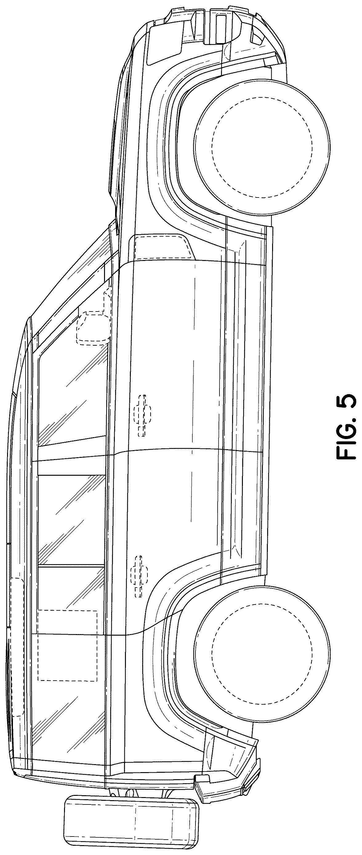 Patent USD1123718 Figure 5 – Vehicle