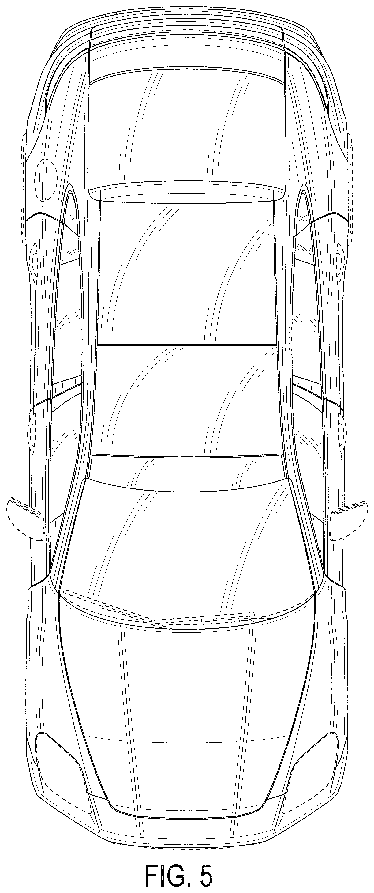 Patent USD1123719 Figure 5 – Motor vehicle, toy, and/or replica
