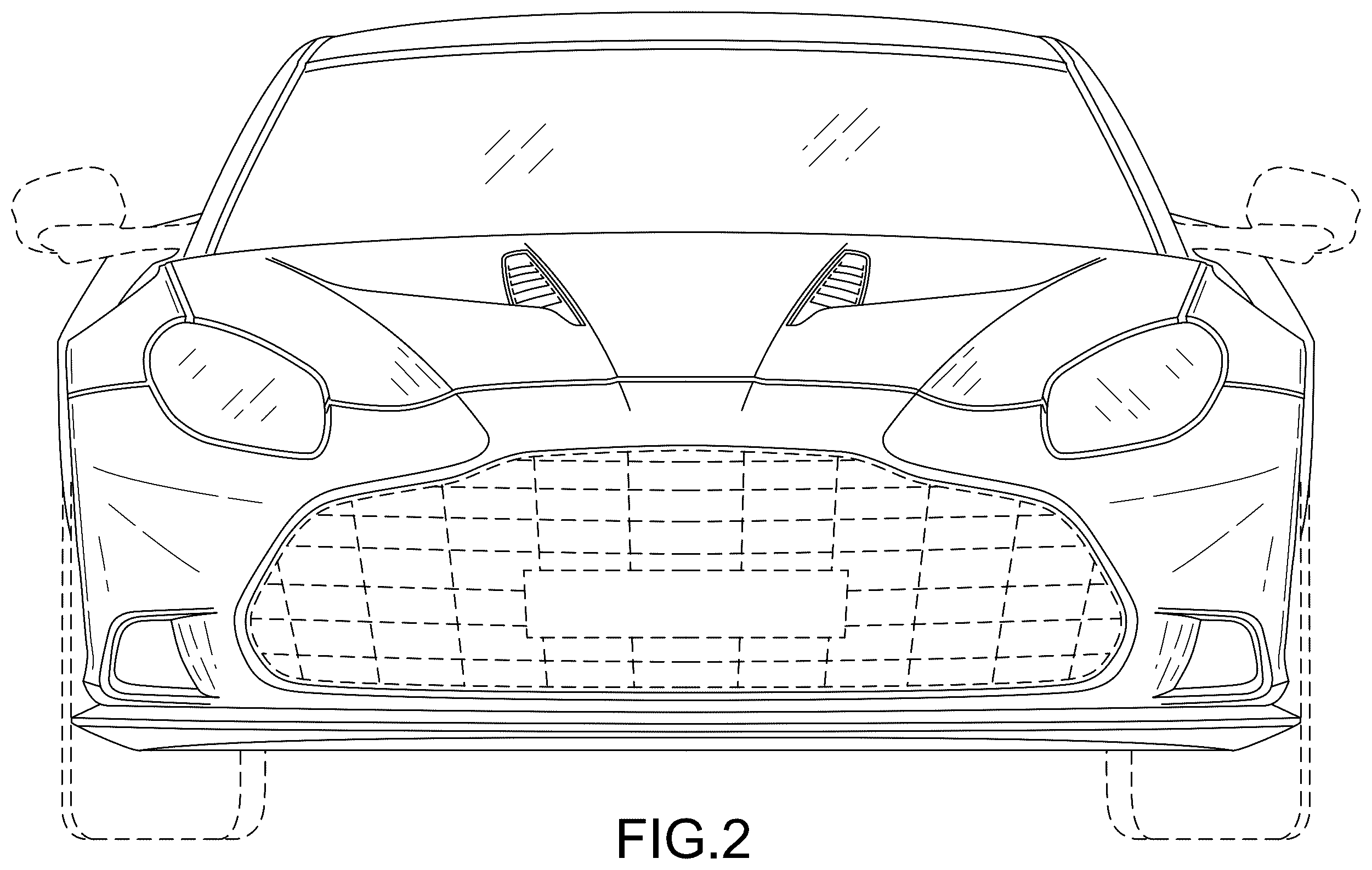 Patent USD1123720 Figure 2 – Automobile or replica thereof