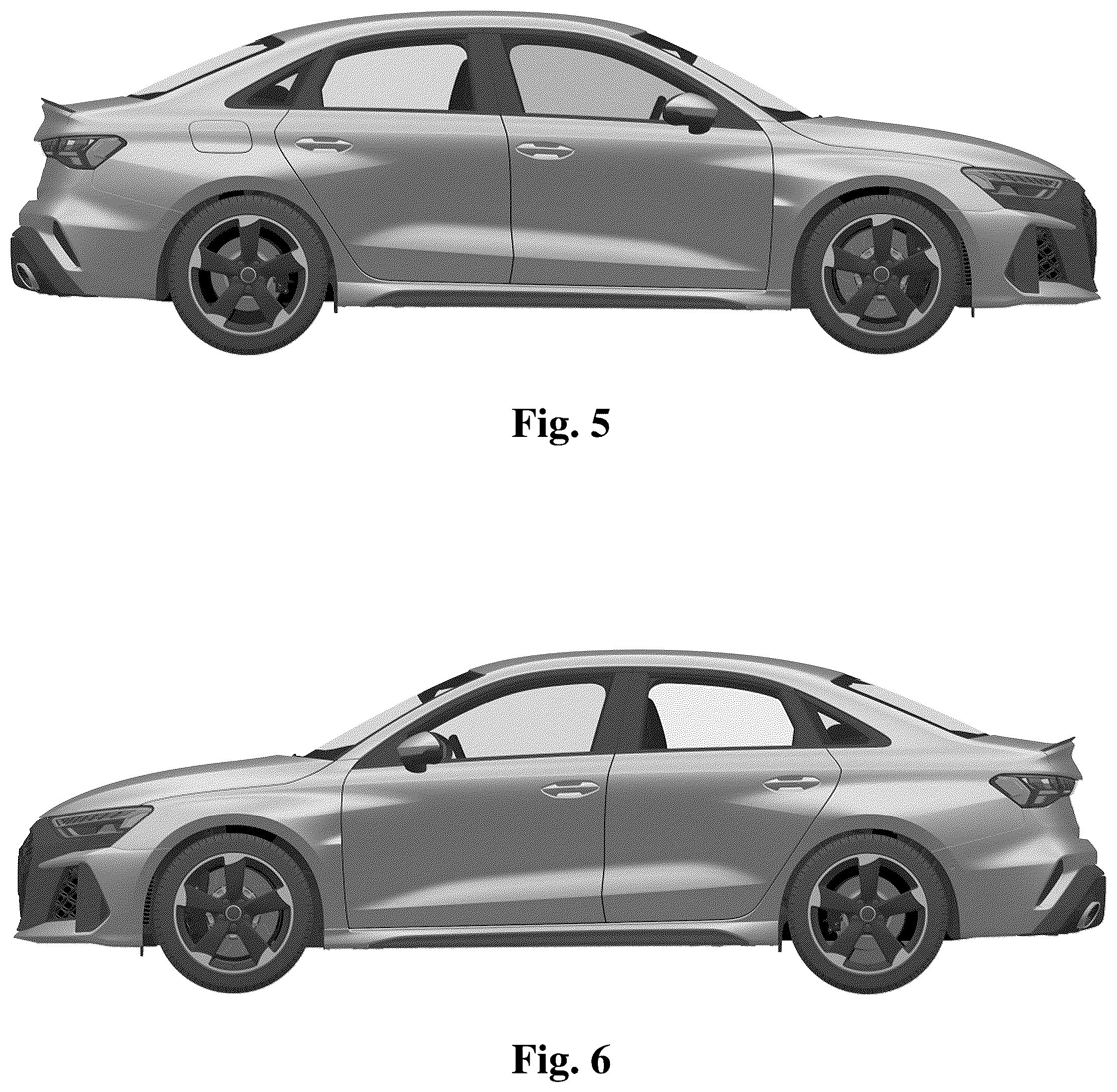 Patent USD1123721 Figure 3 – Motor vehicle