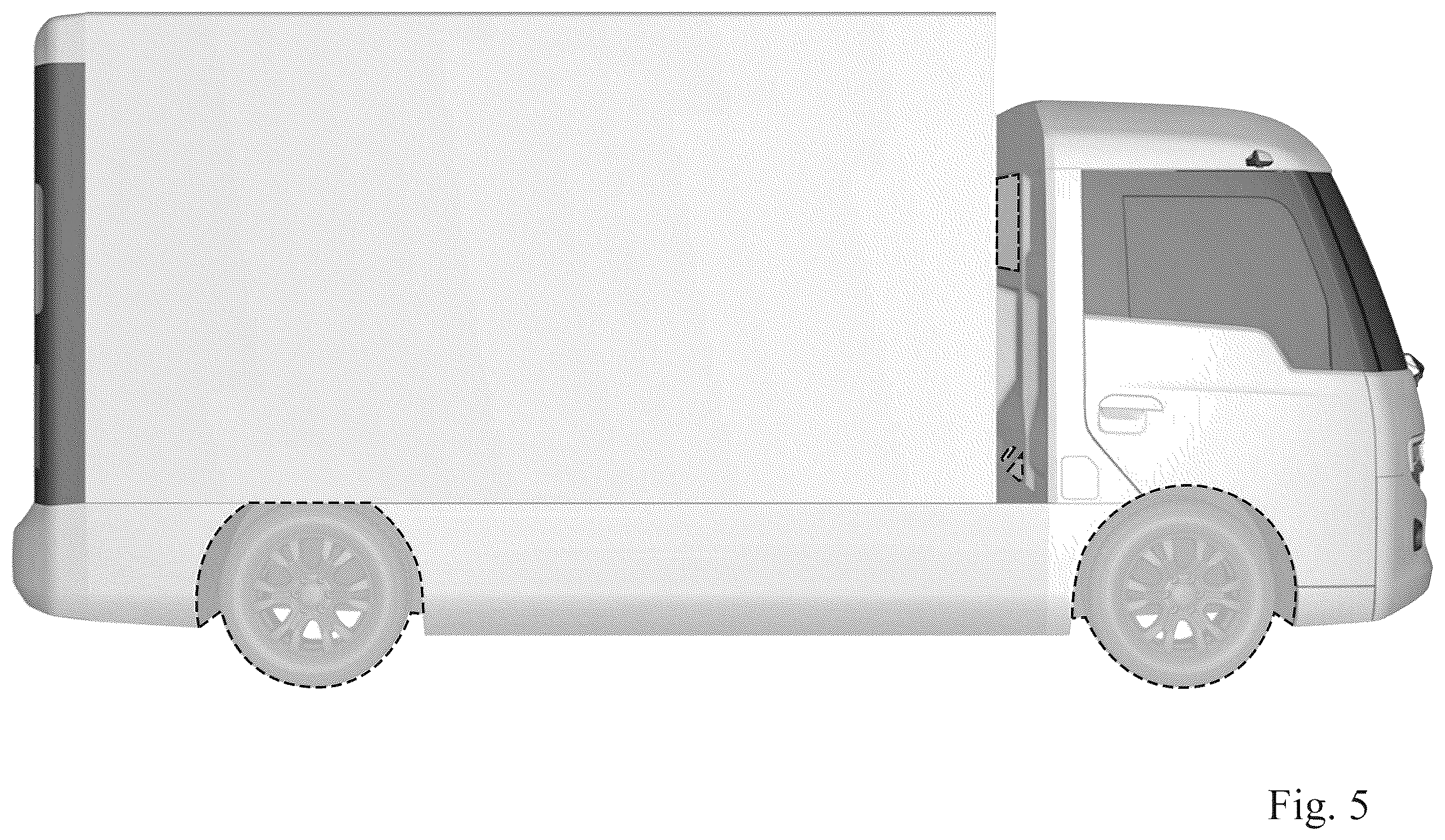 Patent USD1123722 Figure 5 – Delivery truck