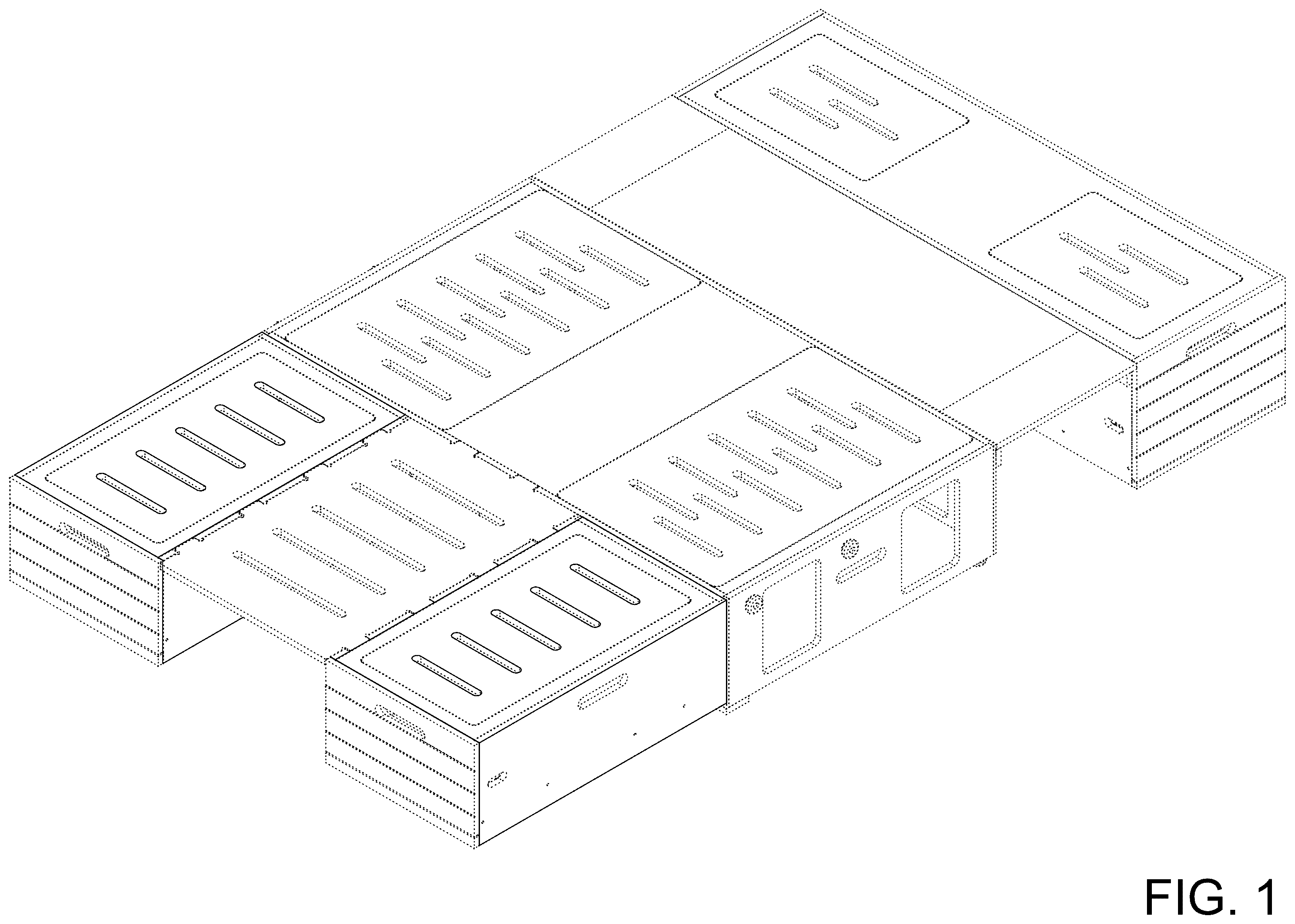 Patent USD1123723 Figure 1 – Kit for converting a van into a camper