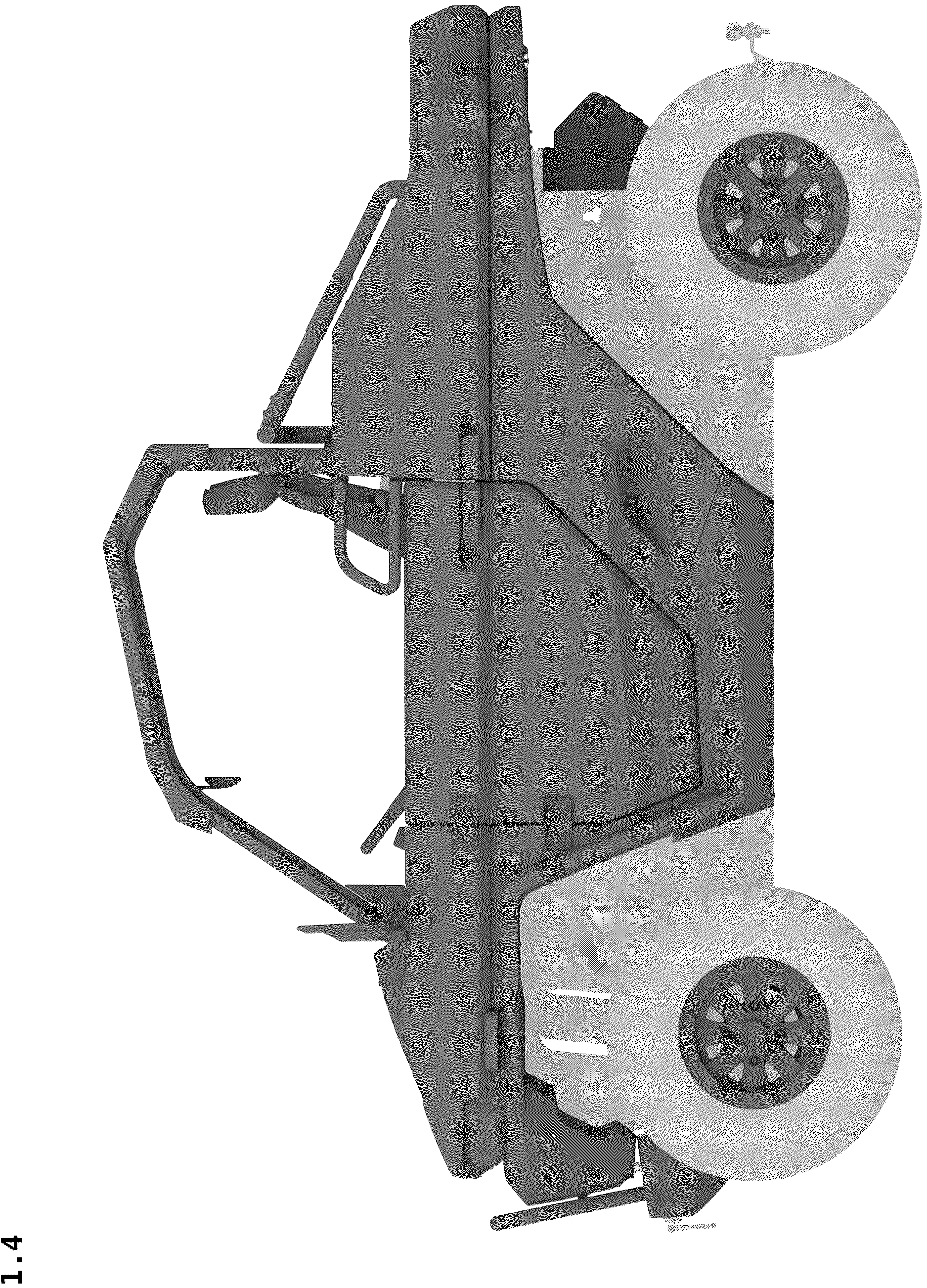 Patent USD1123724 Figure 4 – All-terrain vehicle