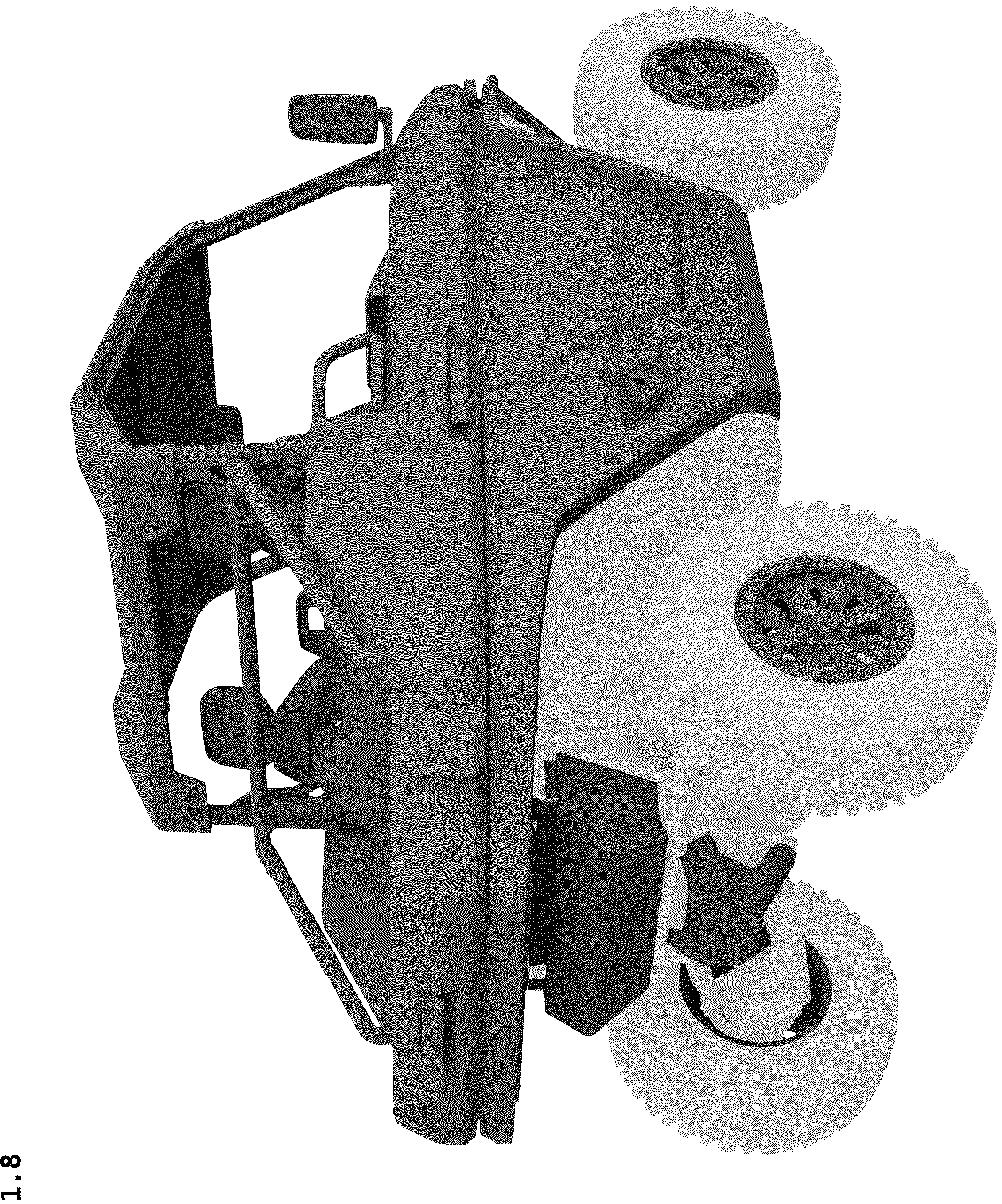 Patent USD1123724 Figure 8 – All-terrain vehicle