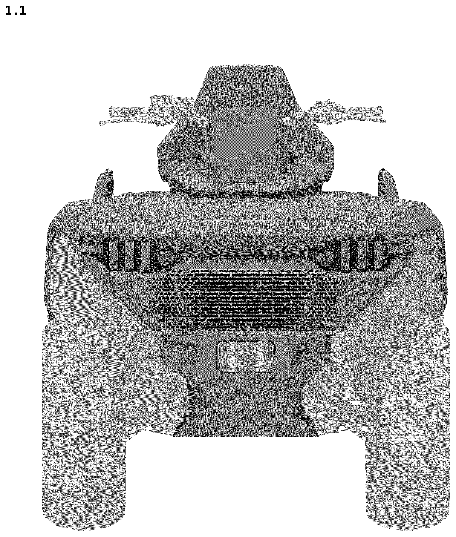 Patent USD1123725 Figure 1 – All-terrain vehicle