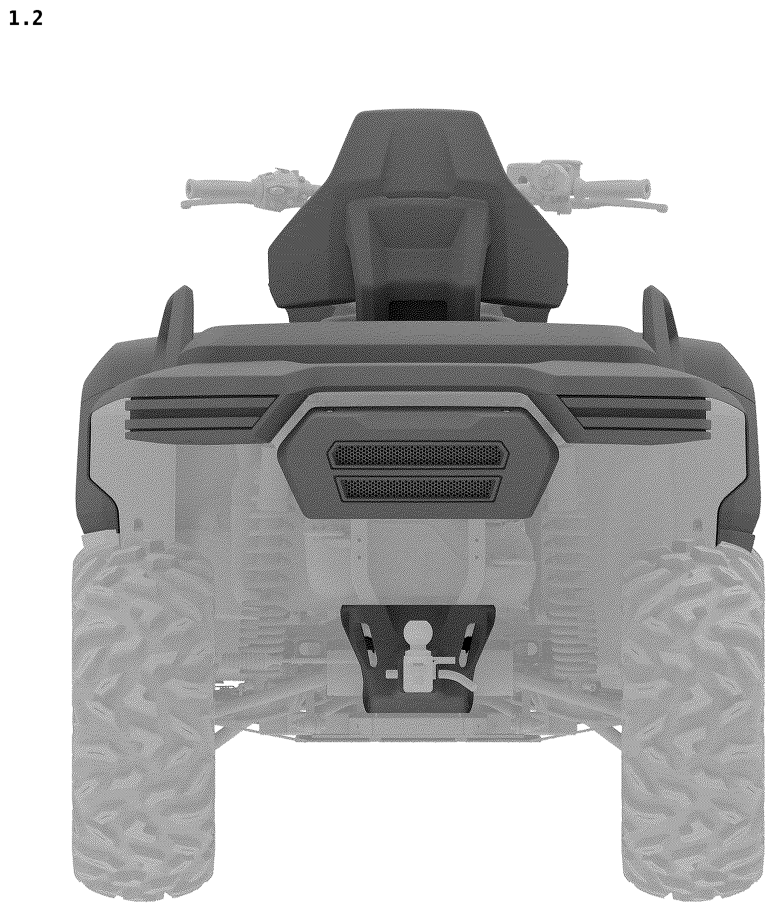 Patent USD1123725 Figure 2 – All-terrain vehicle