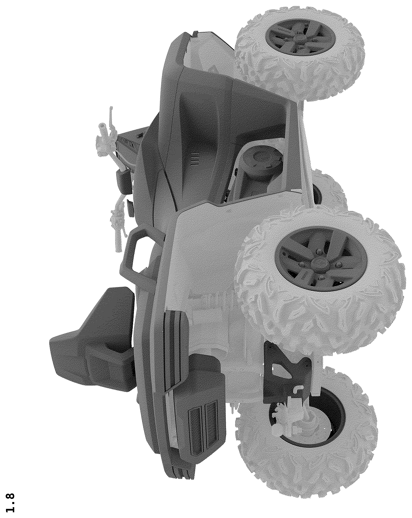 Patent USD1123725 Figure 8 – All-terrain vehicle