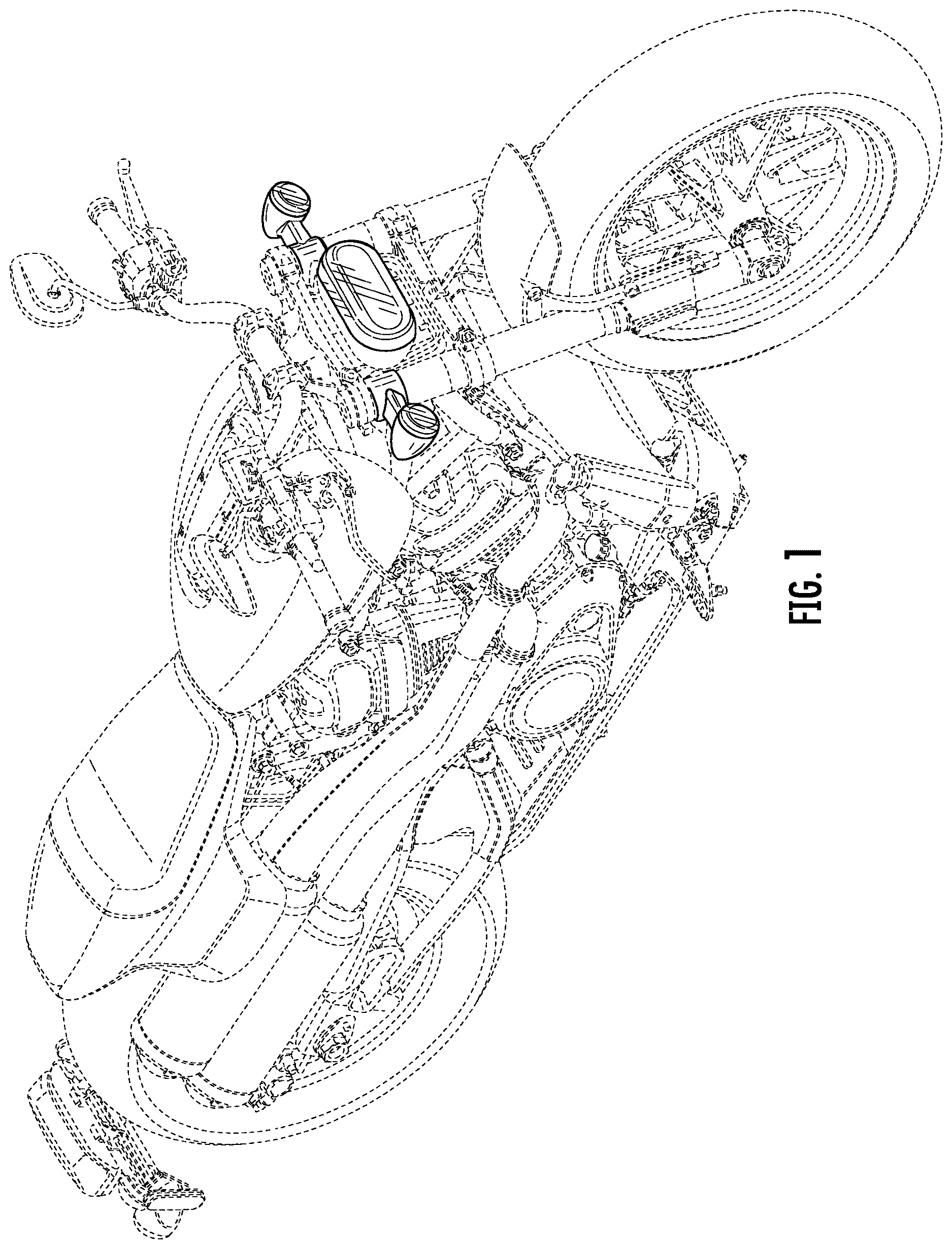 Patent USD1123726 Figure 1 – Set of motorcycle lights