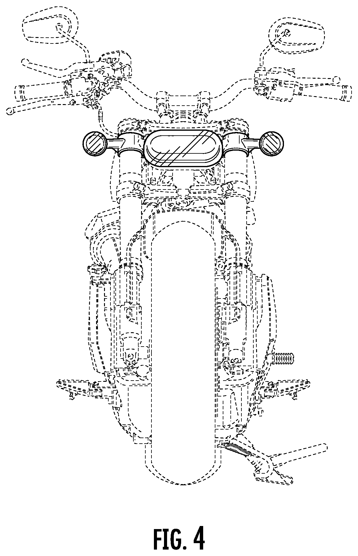 Patent USD1123726 Figure 4 – Set of motorcycle lights