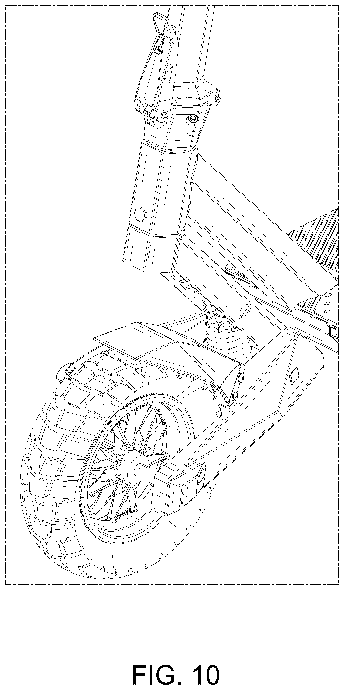 Patent USD1123727 Figure 10 – Electric scooter