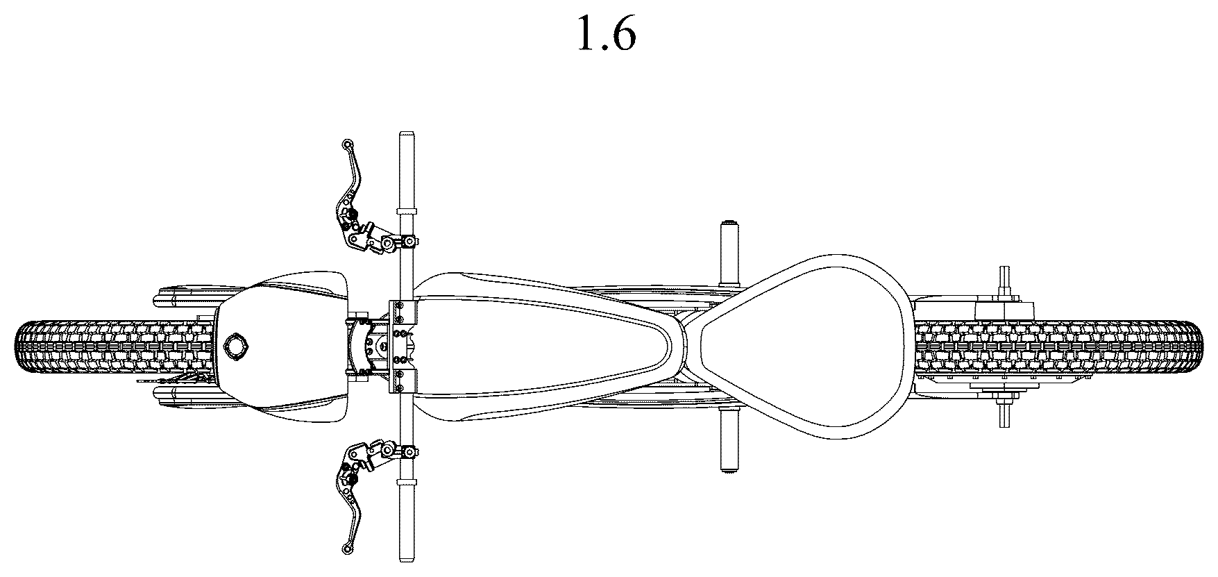 Patent USD1123728 Figure 6 – Motorcycle