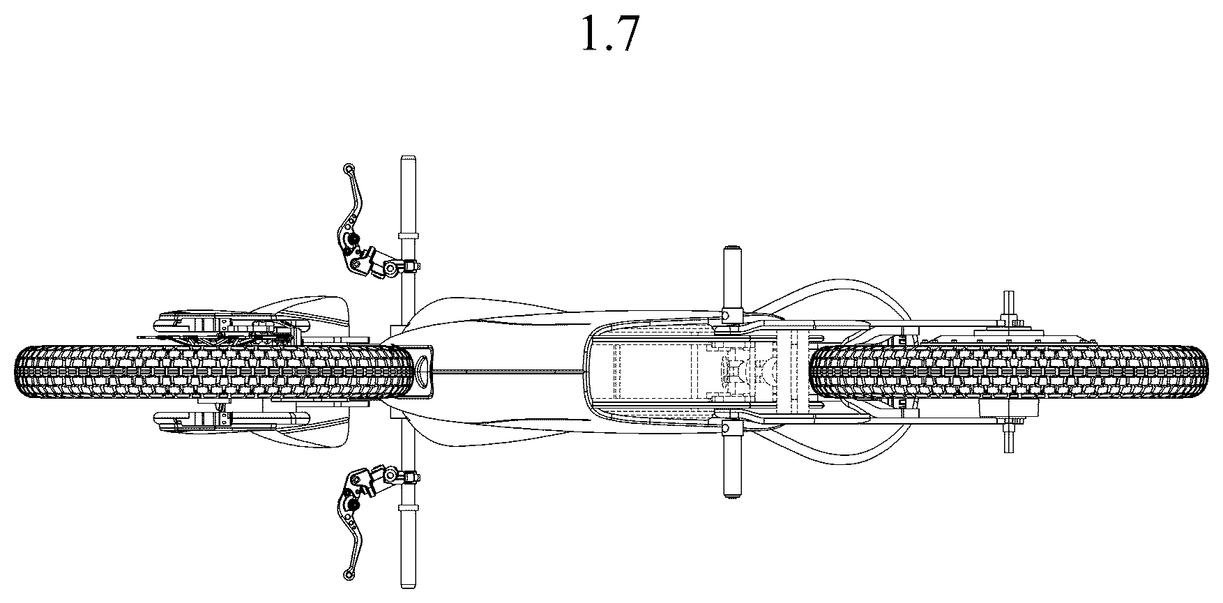 Patent USD1123728 Figure 7 – Motorcycle