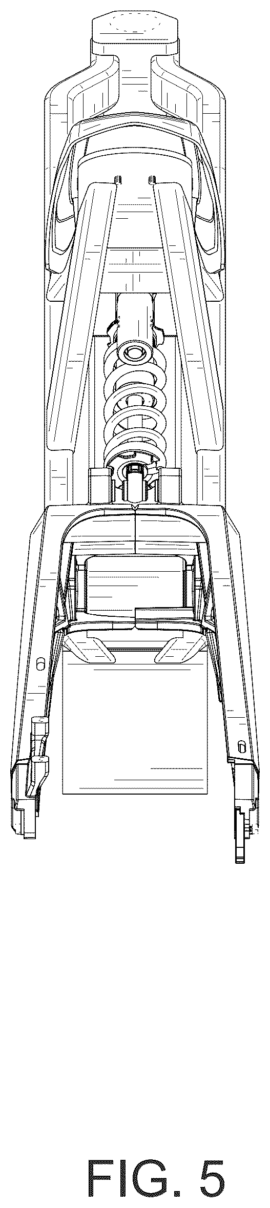 Patent USD1123729 Figure 5 – Electric bicycle frame