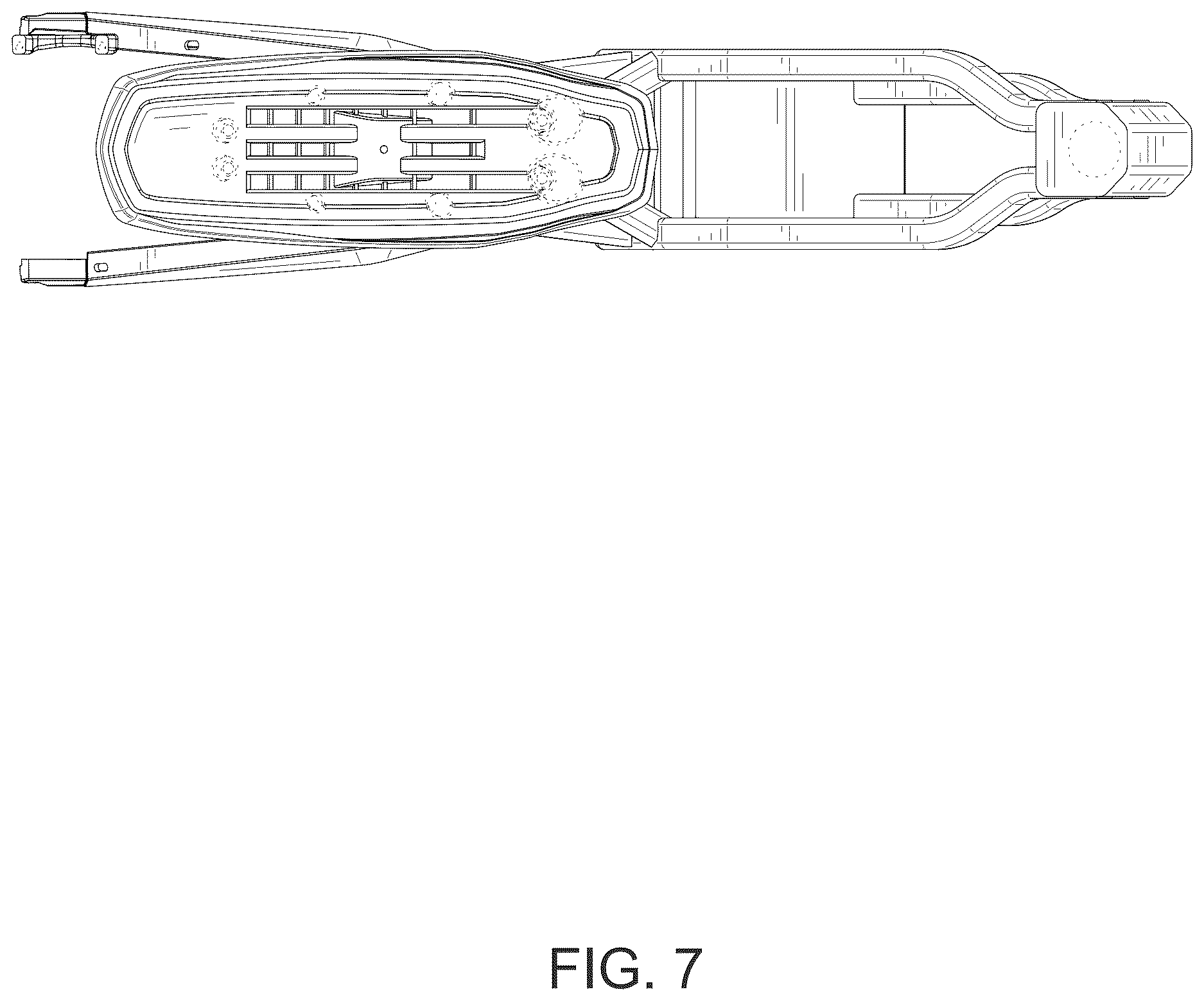 Patent USD1123729 Figure 7 – Electric bicycle frame