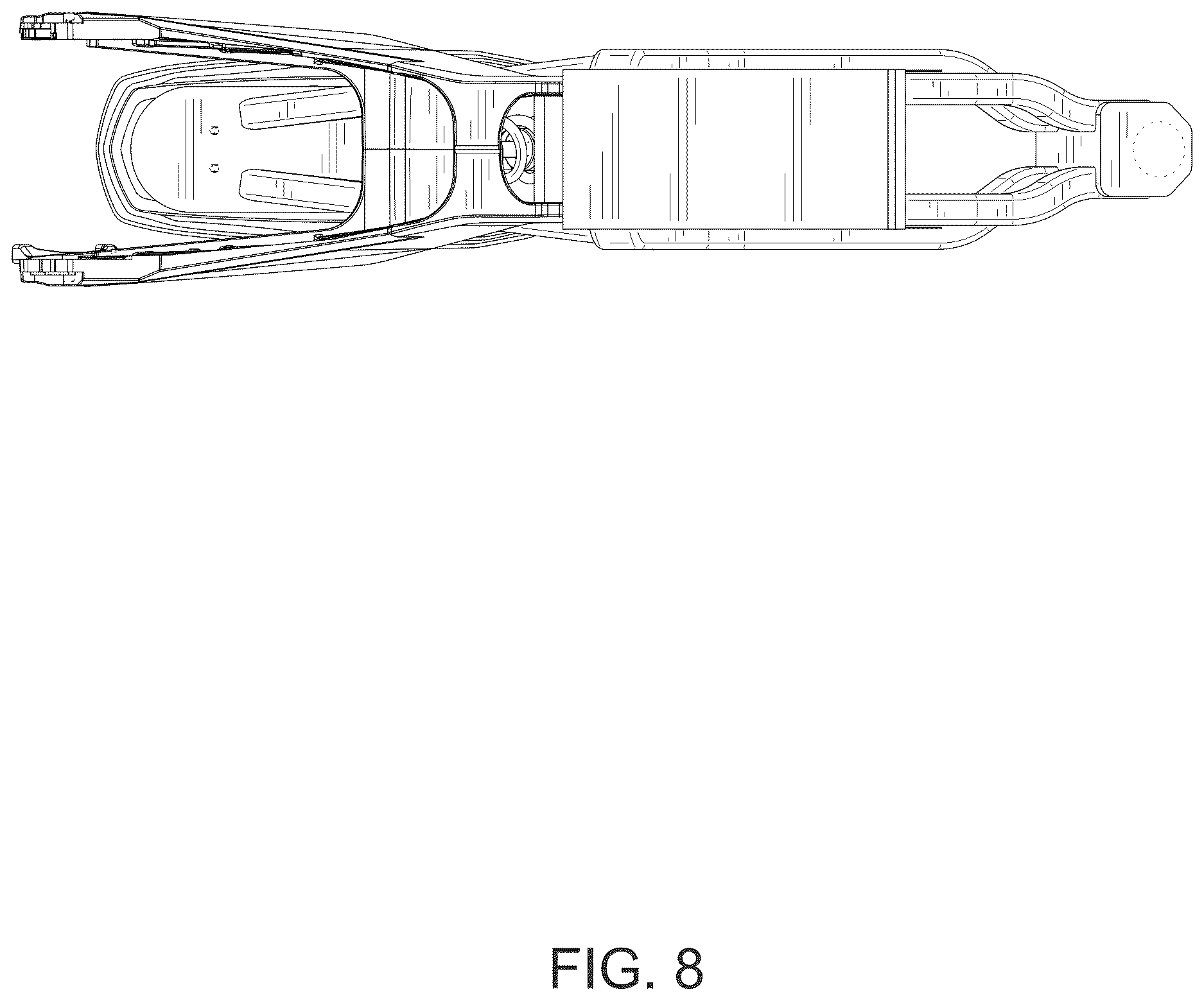 Patent USD1123729 Figure 8 – Electric bicycle frame