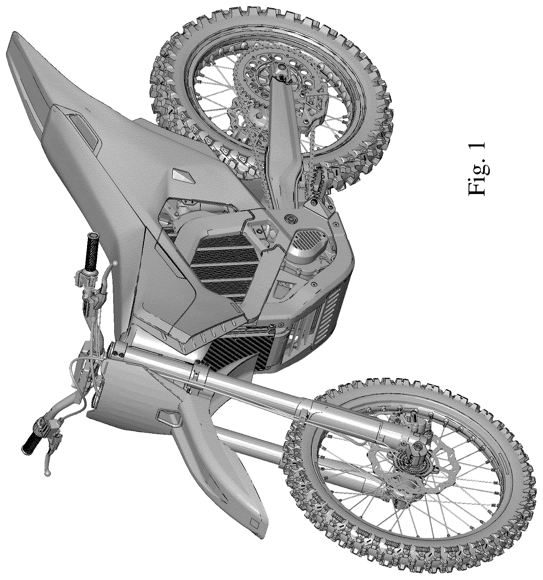 Patent USD1123730 Figure 1 – Electric dirt bike