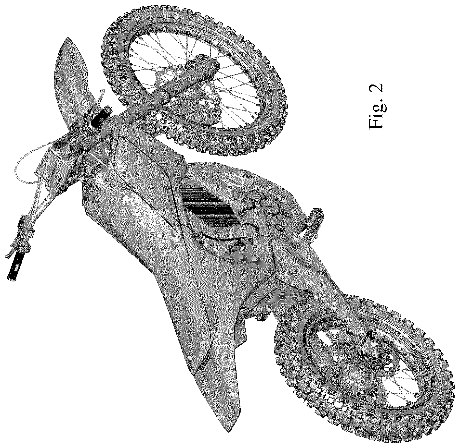 Patent USD1123730 Figure 2 – Electric dirt bike