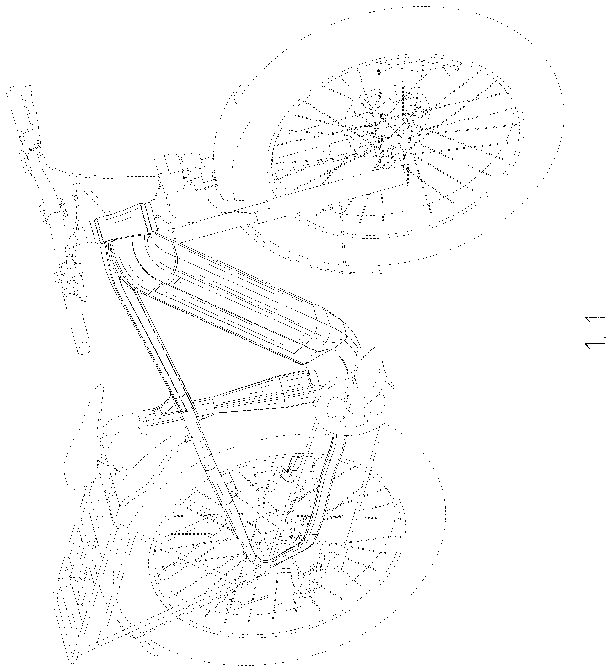 Patent USD1123731 Figure 1 – Electric bicycle