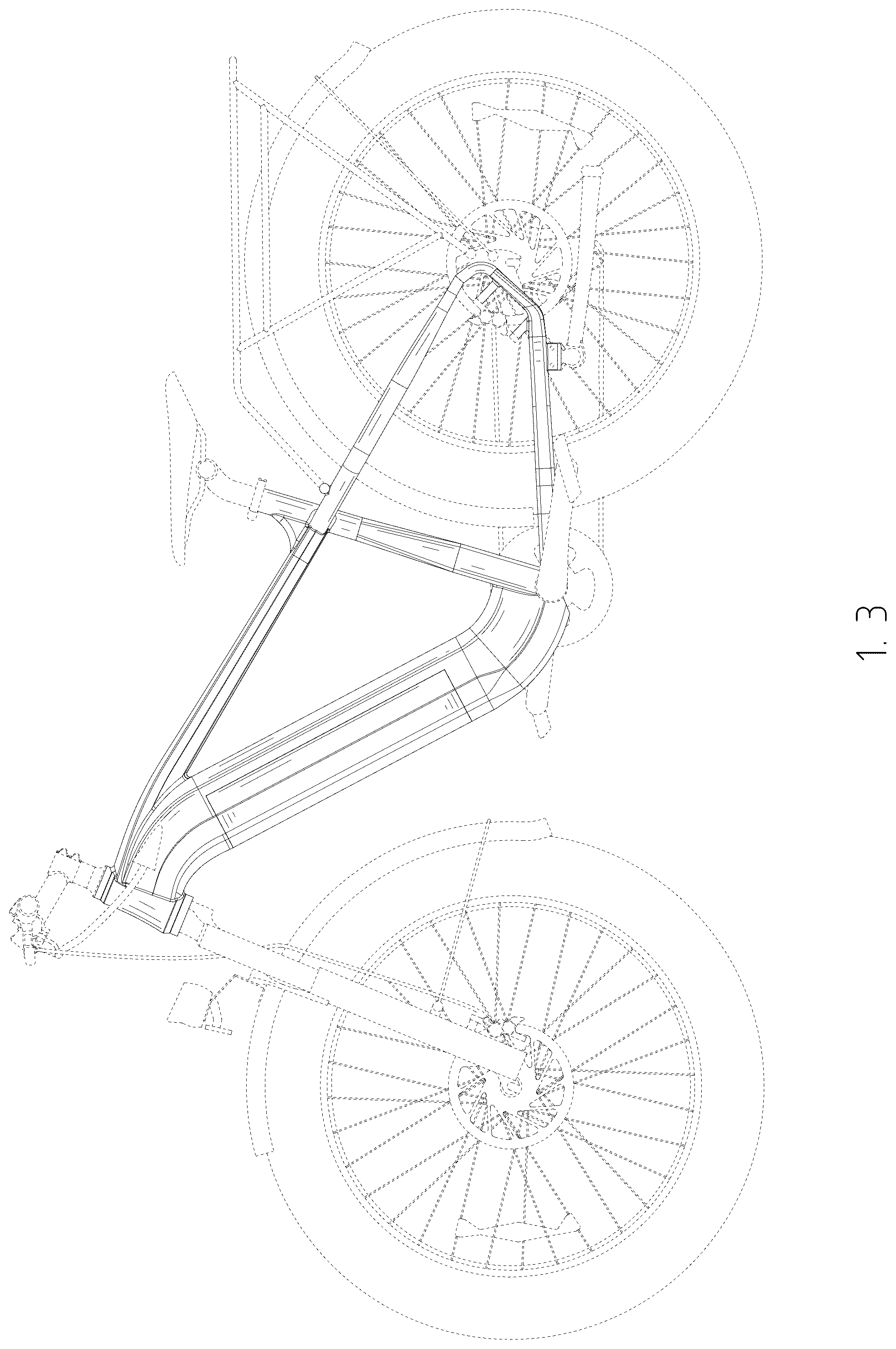 Patent USD1123731 Figure 3 – Electric bicycle