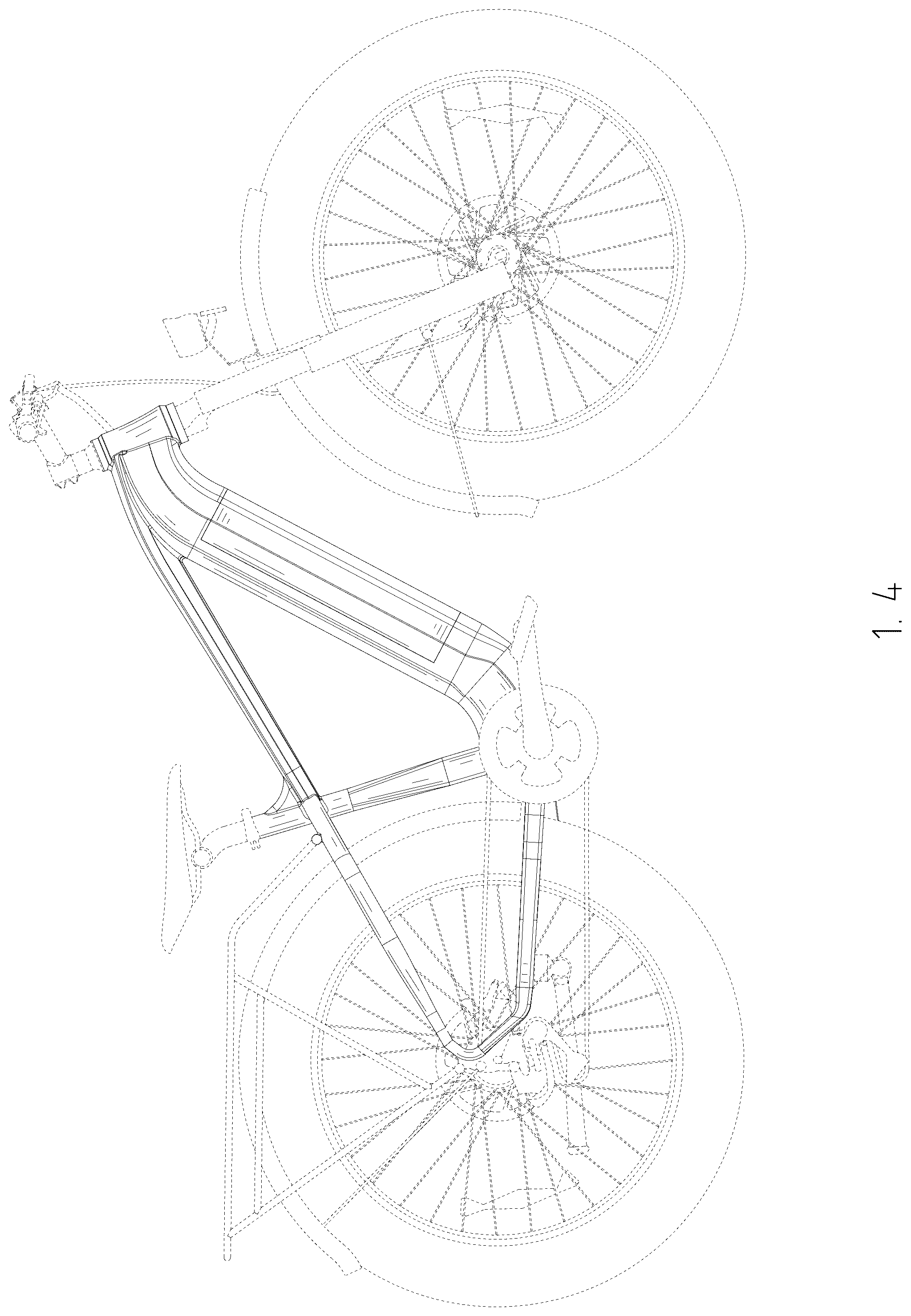 Patent USD1123731 Figure 4 – Electric bicycle