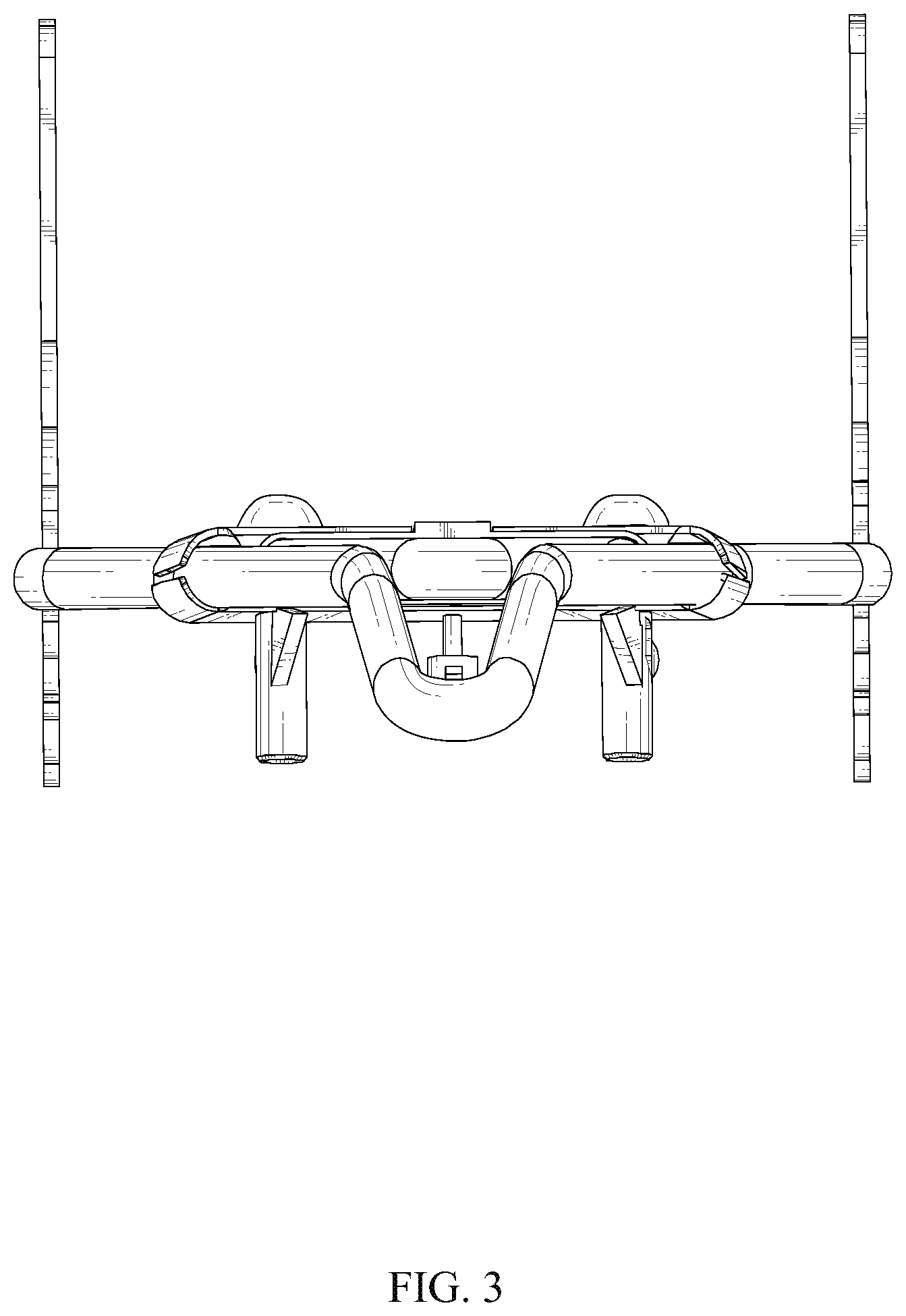 Patent USD1123732 Figure 3 – Foldable sissy bar