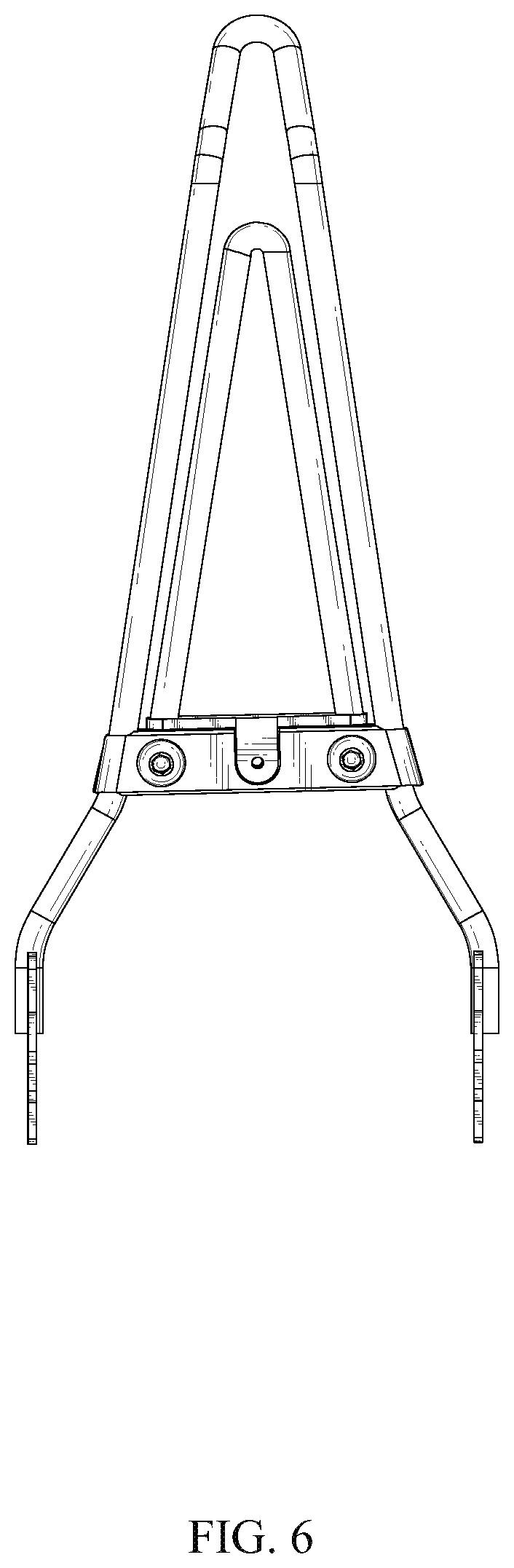 Patent USD1123732 Figure 6 – Foldable sissy bar