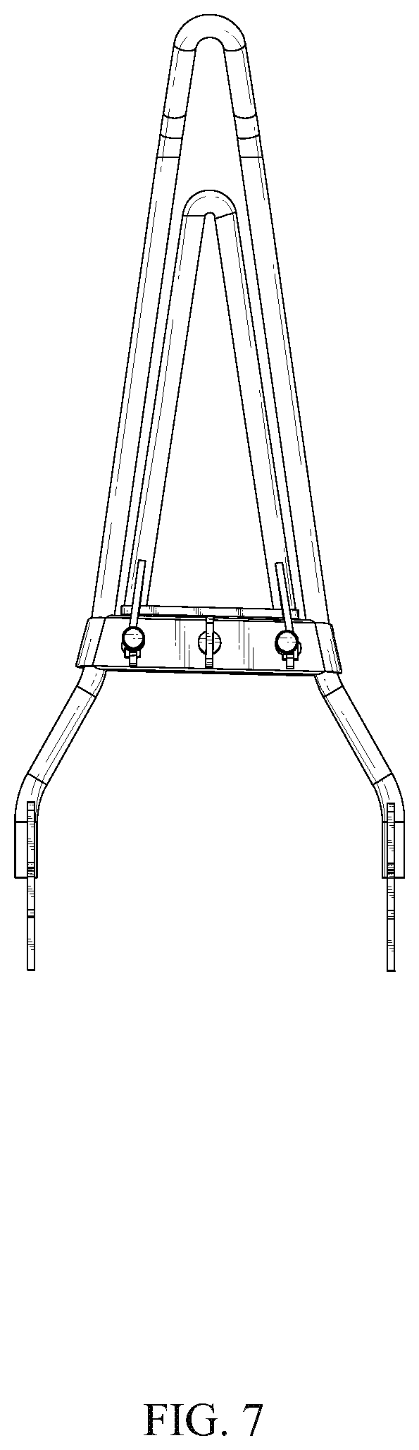 Patent USD1123732 Figure 7 – Foldable sissy bar