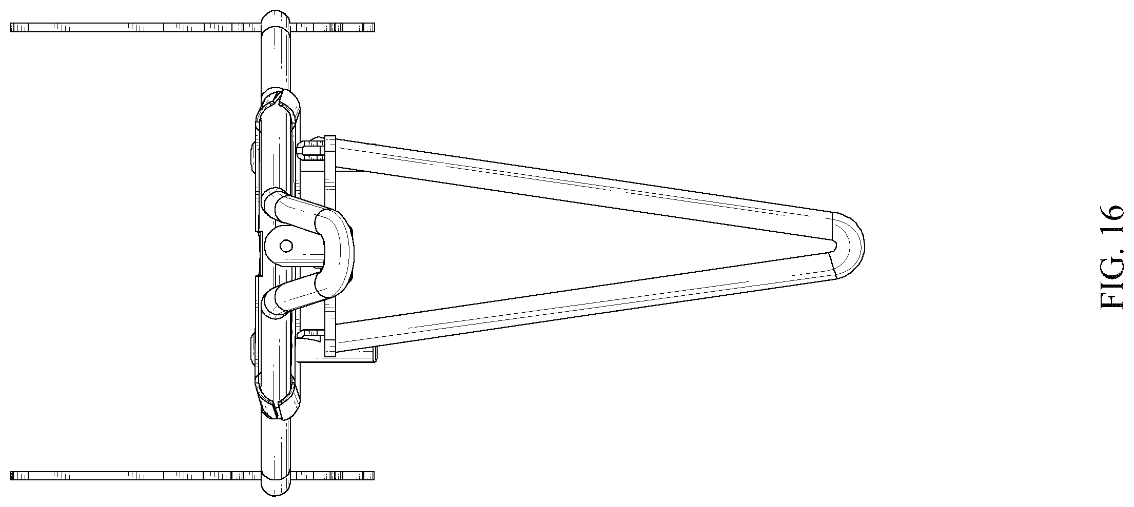 Patent USD1123732 Figure 16 – Foldable sissy bar