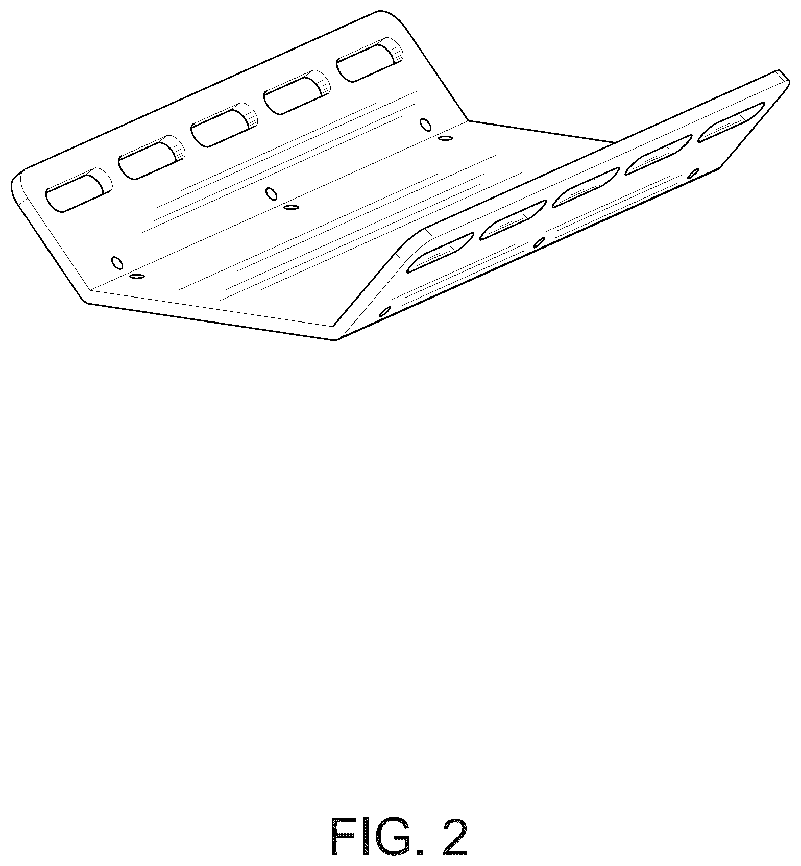 Patent USD1123733 Figure 2 – Bicycle rack tray