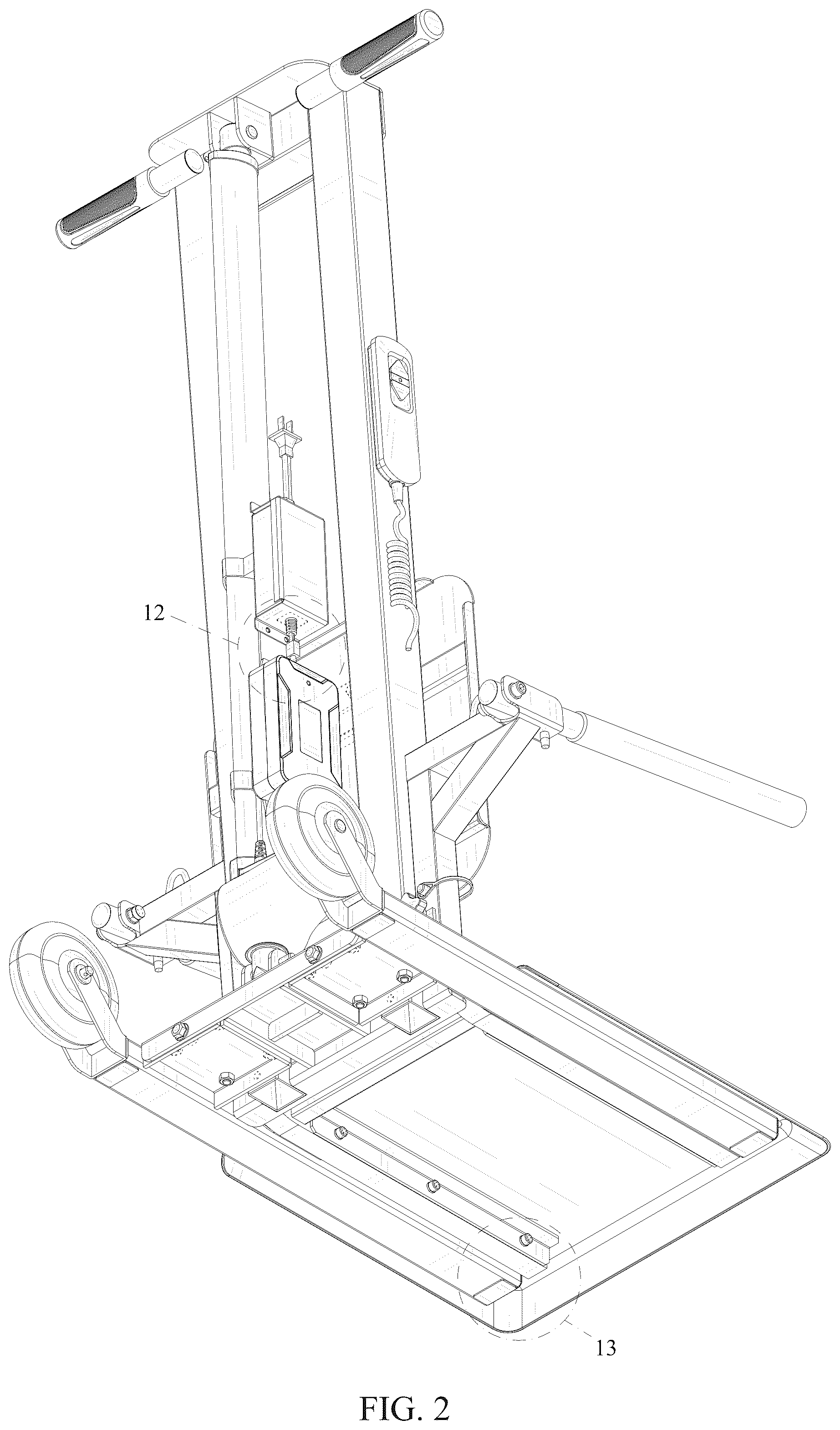 Patent USD1123734 Figure 2 – Electric auxiliary lifting equipment
