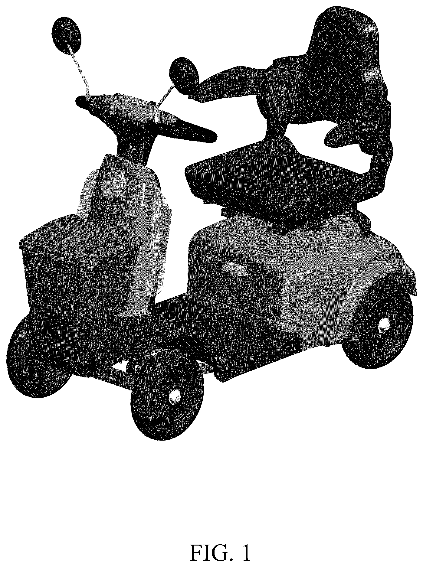Patent USD1123736 Figure 1 – Four wheeled vehicle