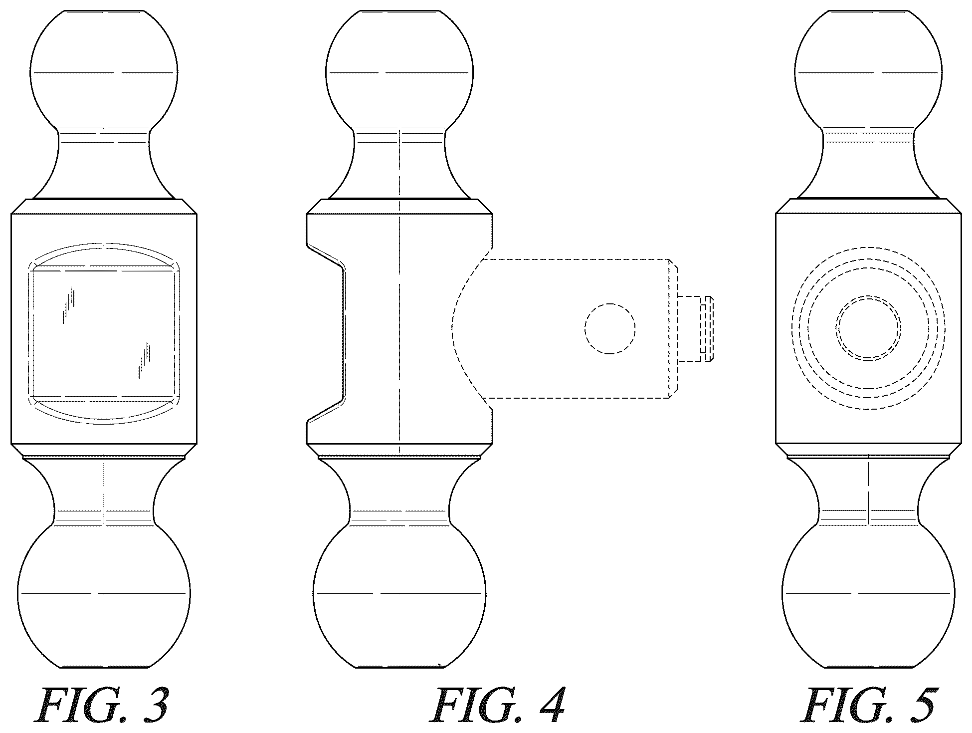 Patent USD1123737 Figure 2 – Two ball hitch