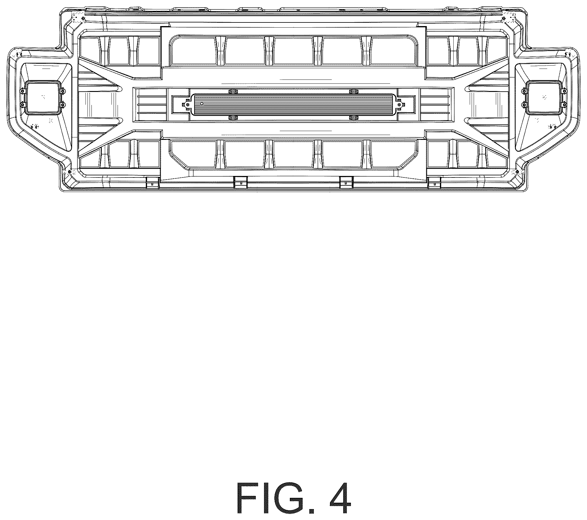 Patent USD1123739 Figure 4 – Automobile grille