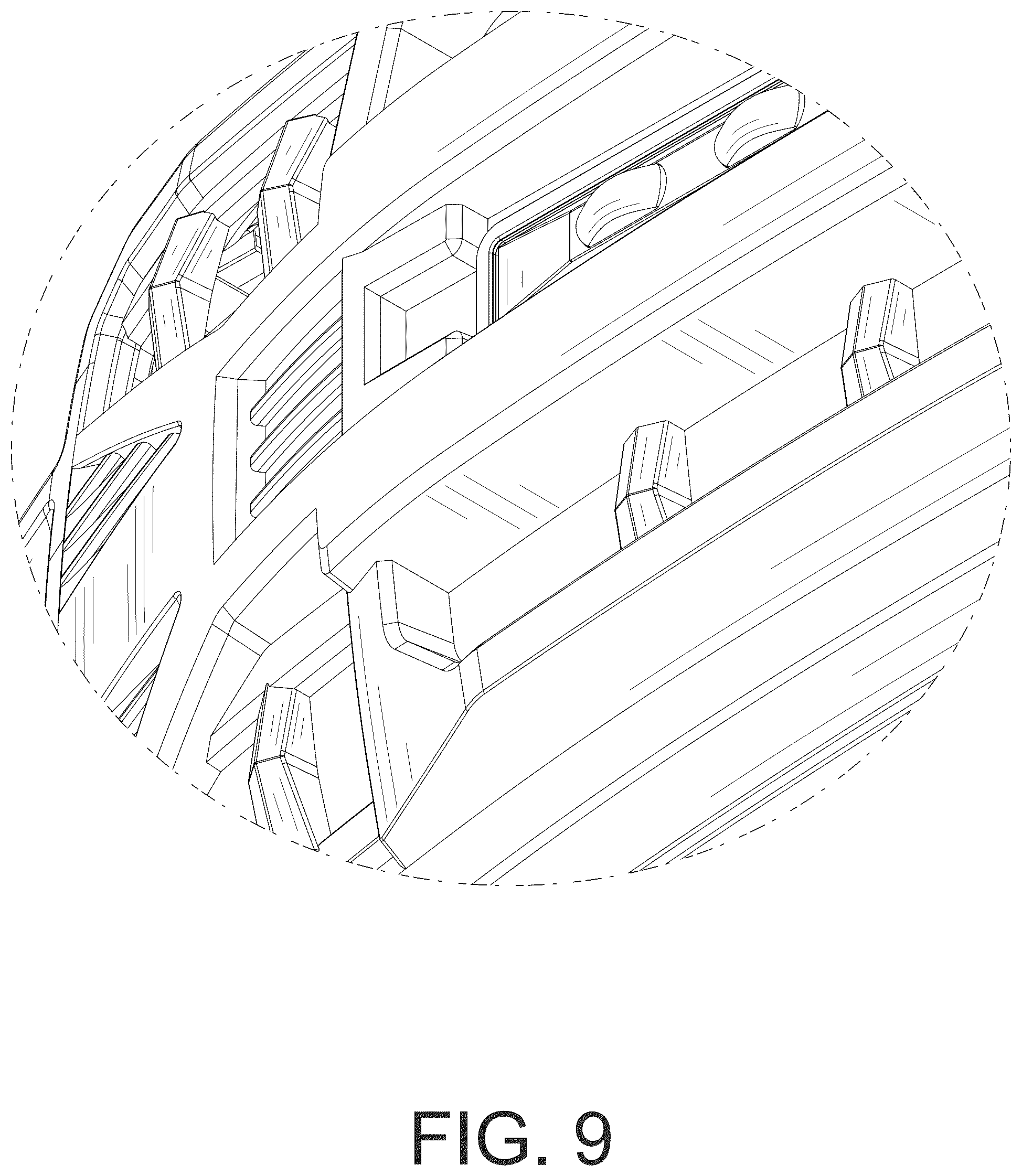 Patent USD1123739 Figure 9 – Automobile grille