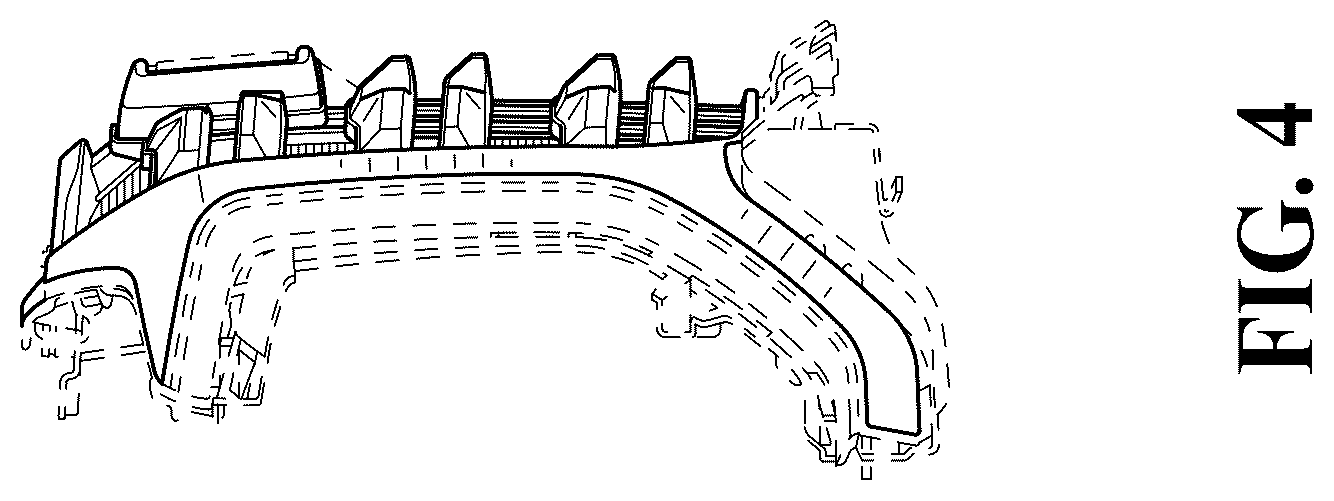 Patent USD1123740 Figure 4 – Vehicle grille