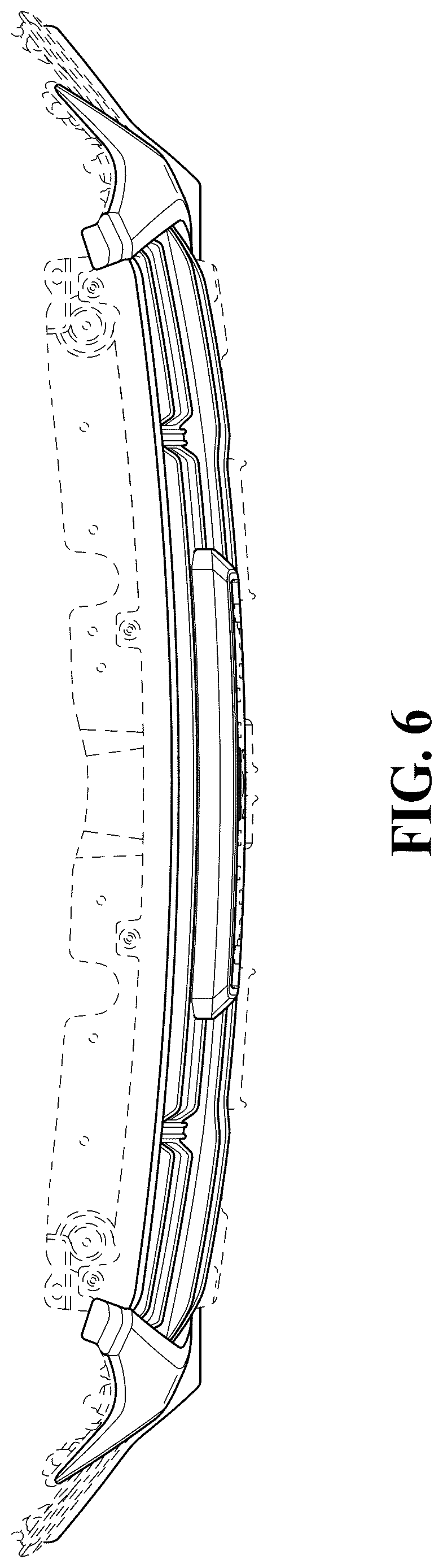 Patent USD1123741 Figure 6 – Vehicle grille