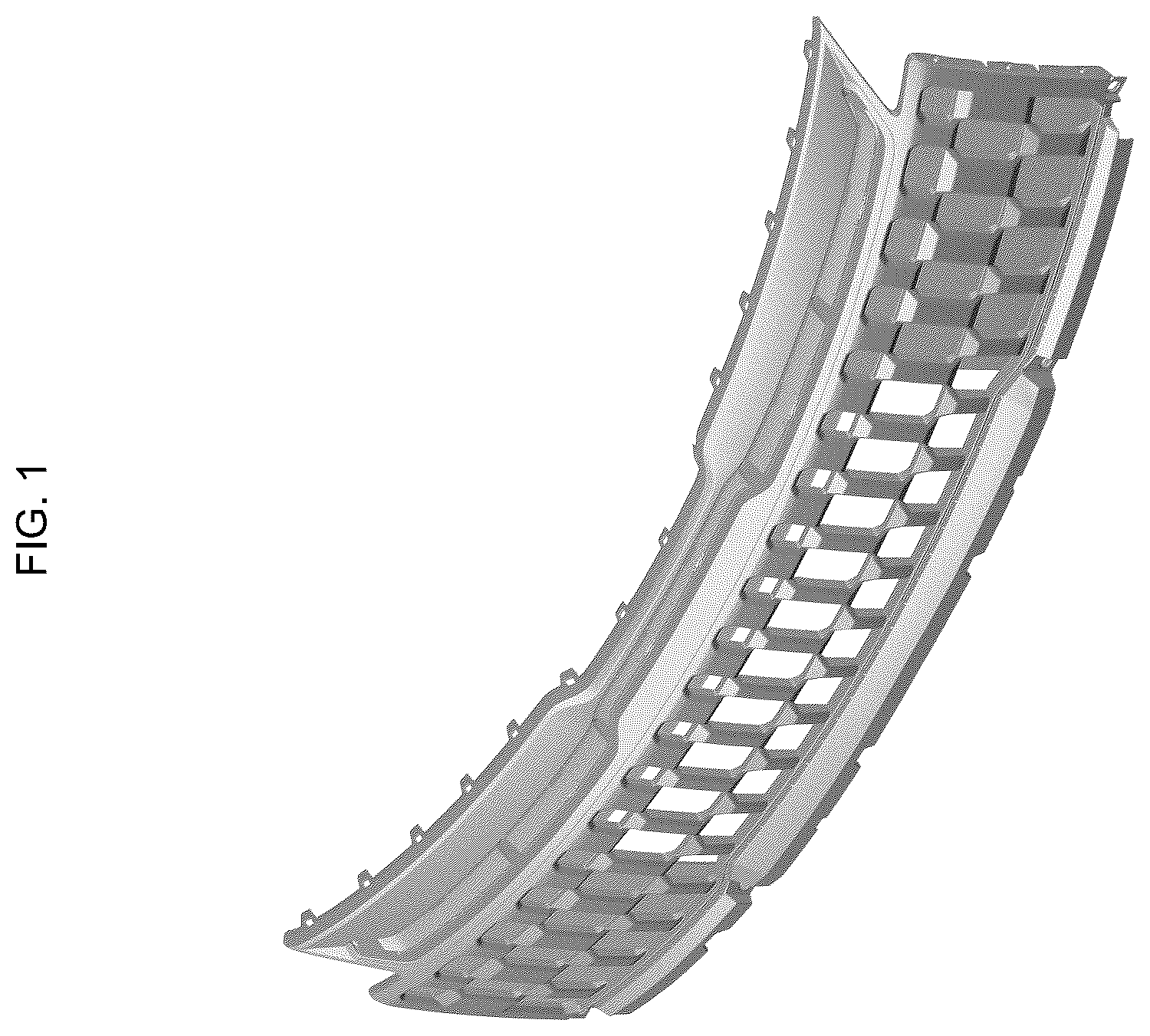 Patent USD1123742 Figure 1 – Radiator grille for automobile