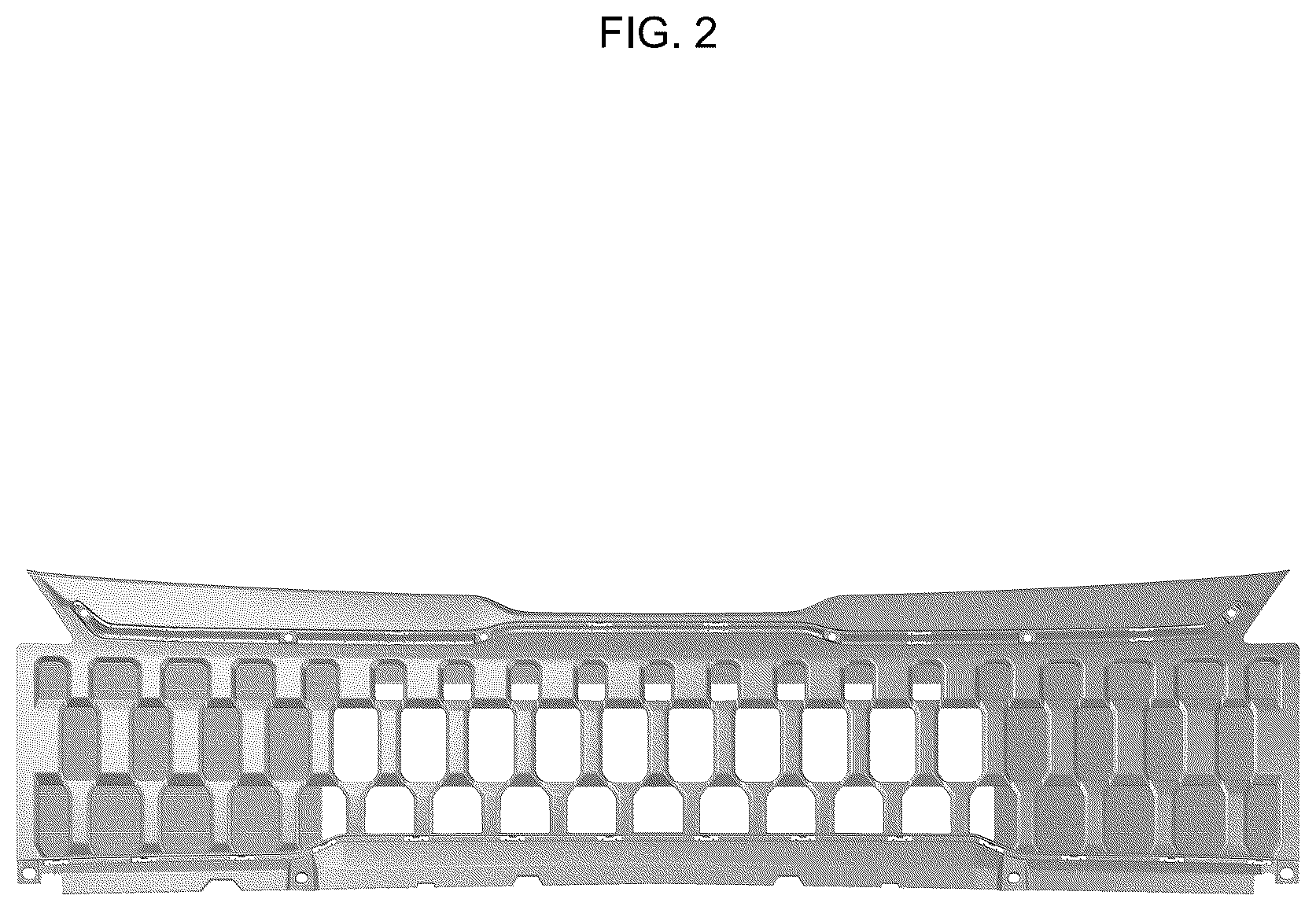 Patent USD1123742 Figure 2 – Radiator grille for automobile