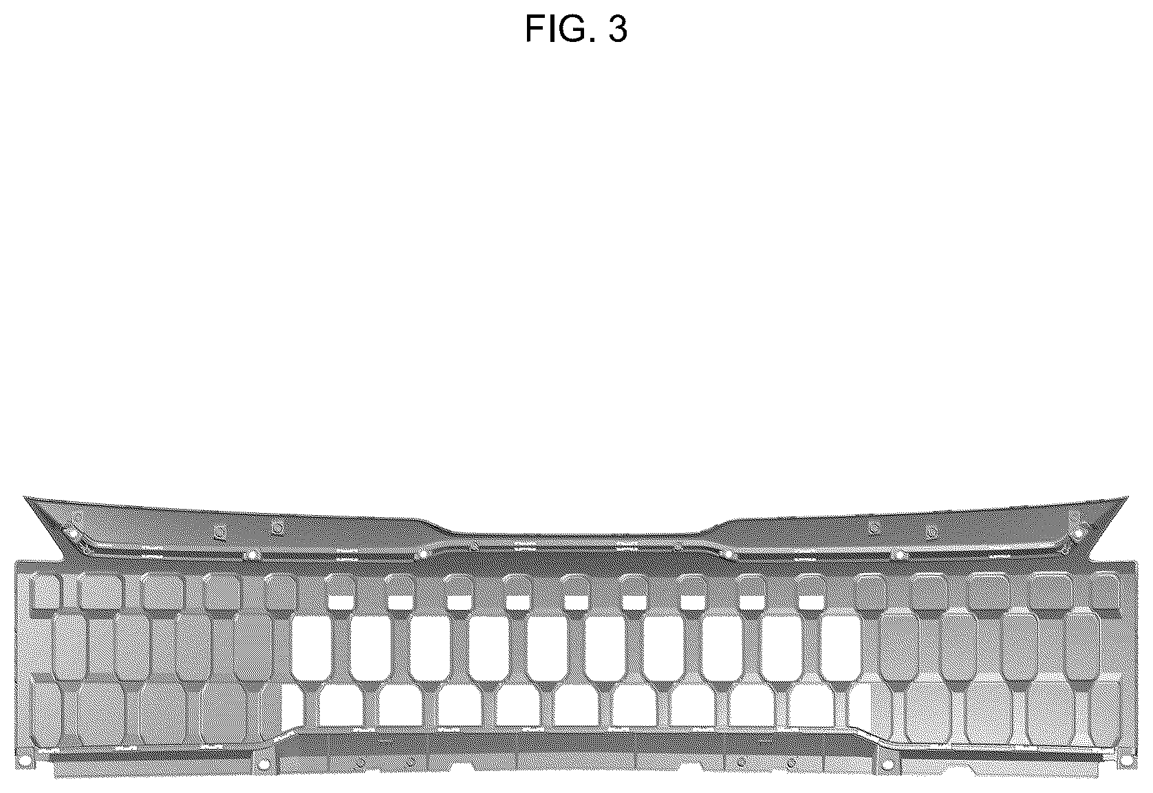 Patent USD1123742 Figure 3 – Radiator grille for automobile