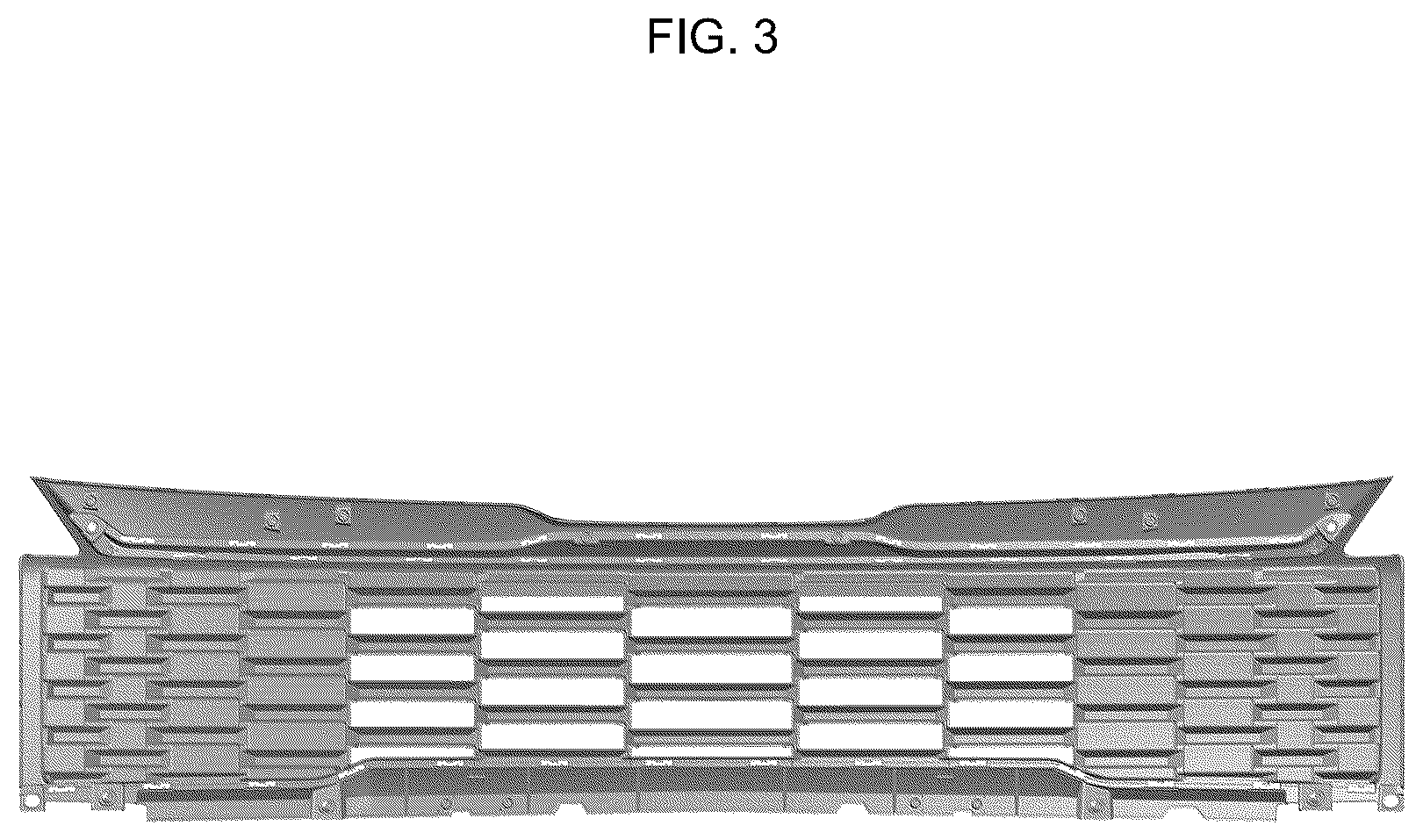 Patent USD1123743 Figure 3 – Radiator grille for automobile