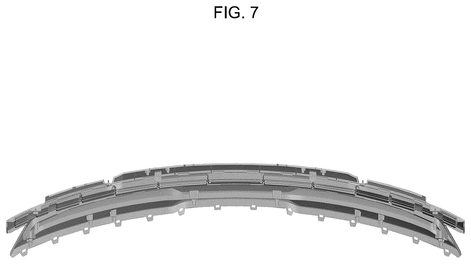 Patent USD1123743 Figure 7 – Radiator grille for automobile