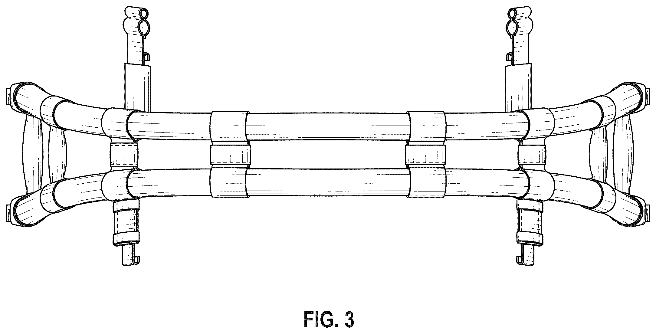 Patent USD1123744 Figure 3 – Adjustable car bumper protector