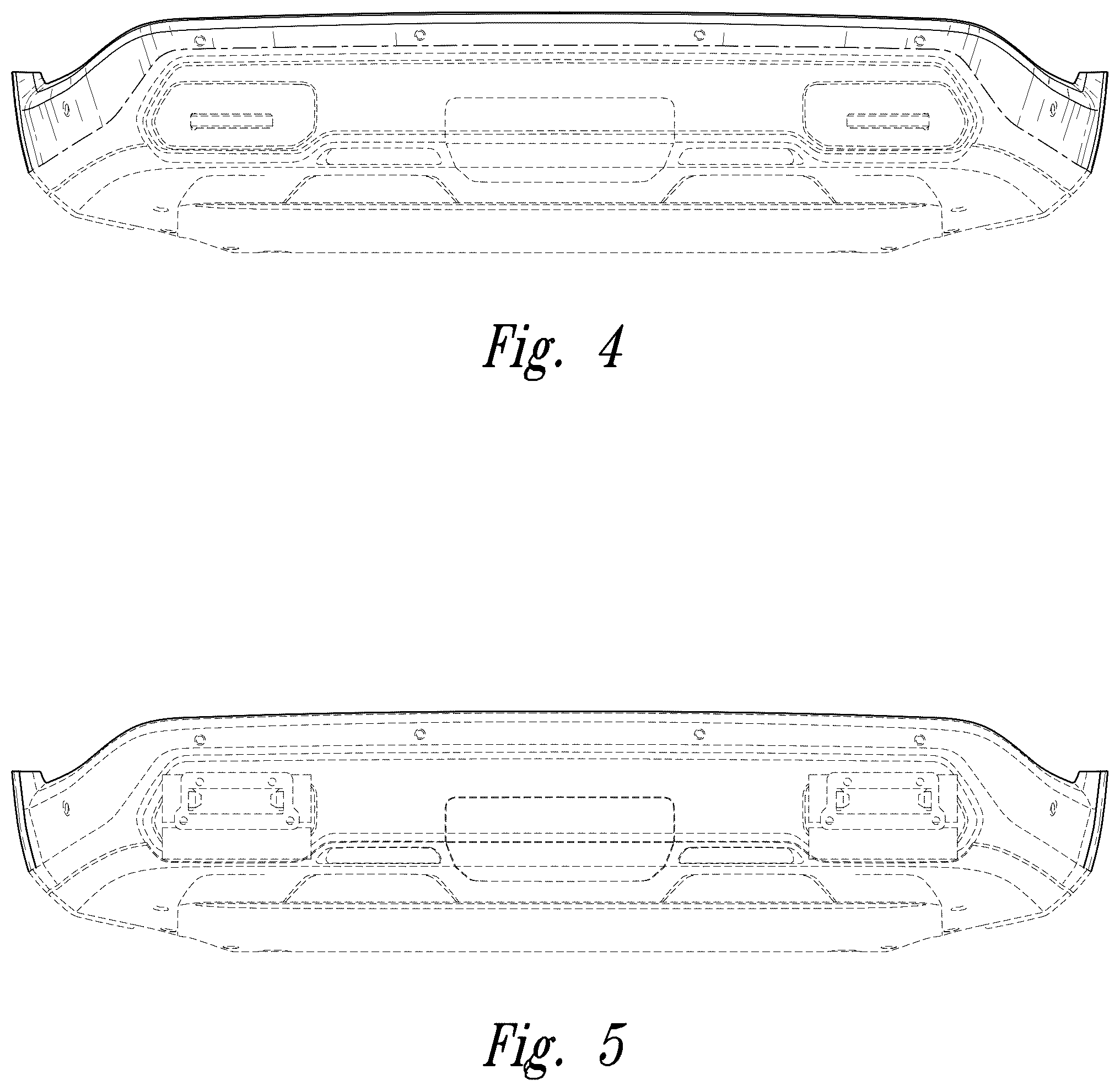 Patent USD1123745 Figure 2 – Vehicle bumper
