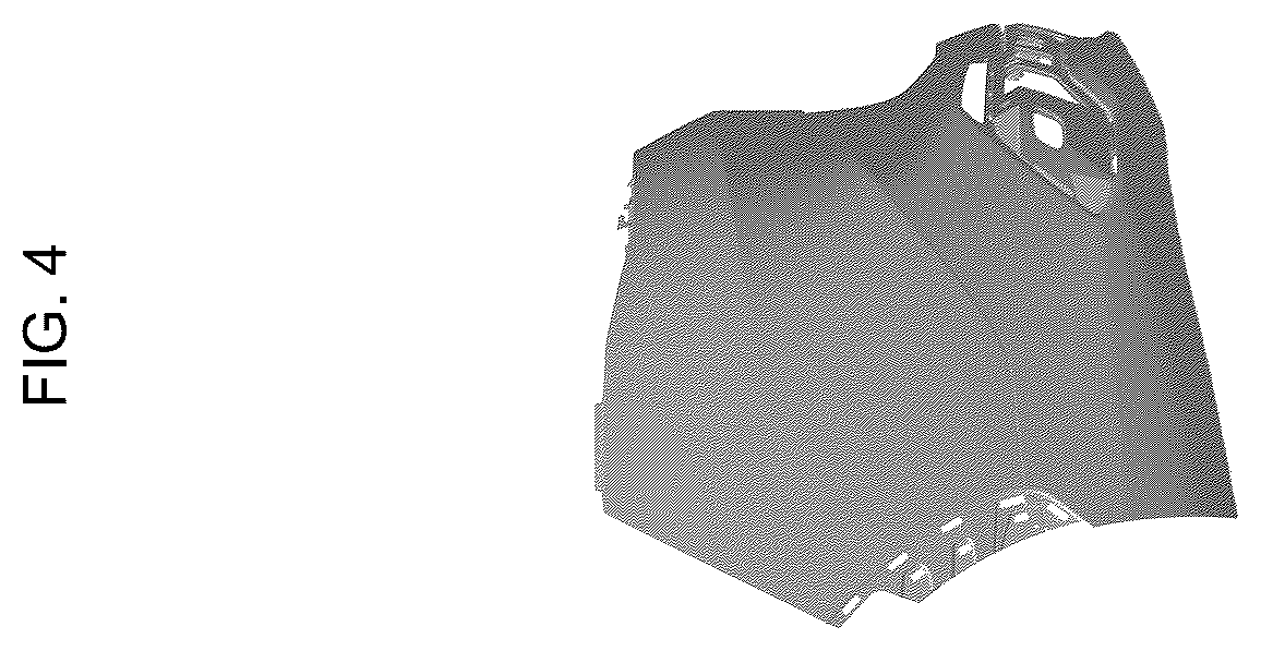 Patent USD1123746 Figure 4 – Rear bumper cover for automobile