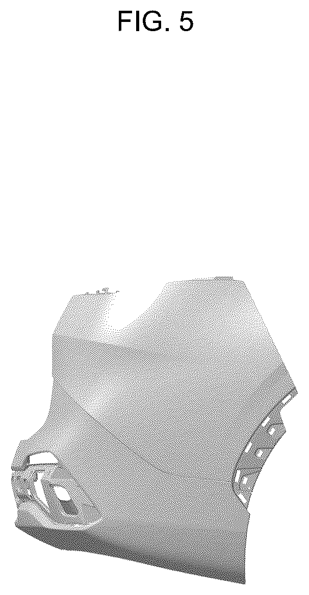Patent USD1123746 Figure 5 – Rear bumper cover for automobile